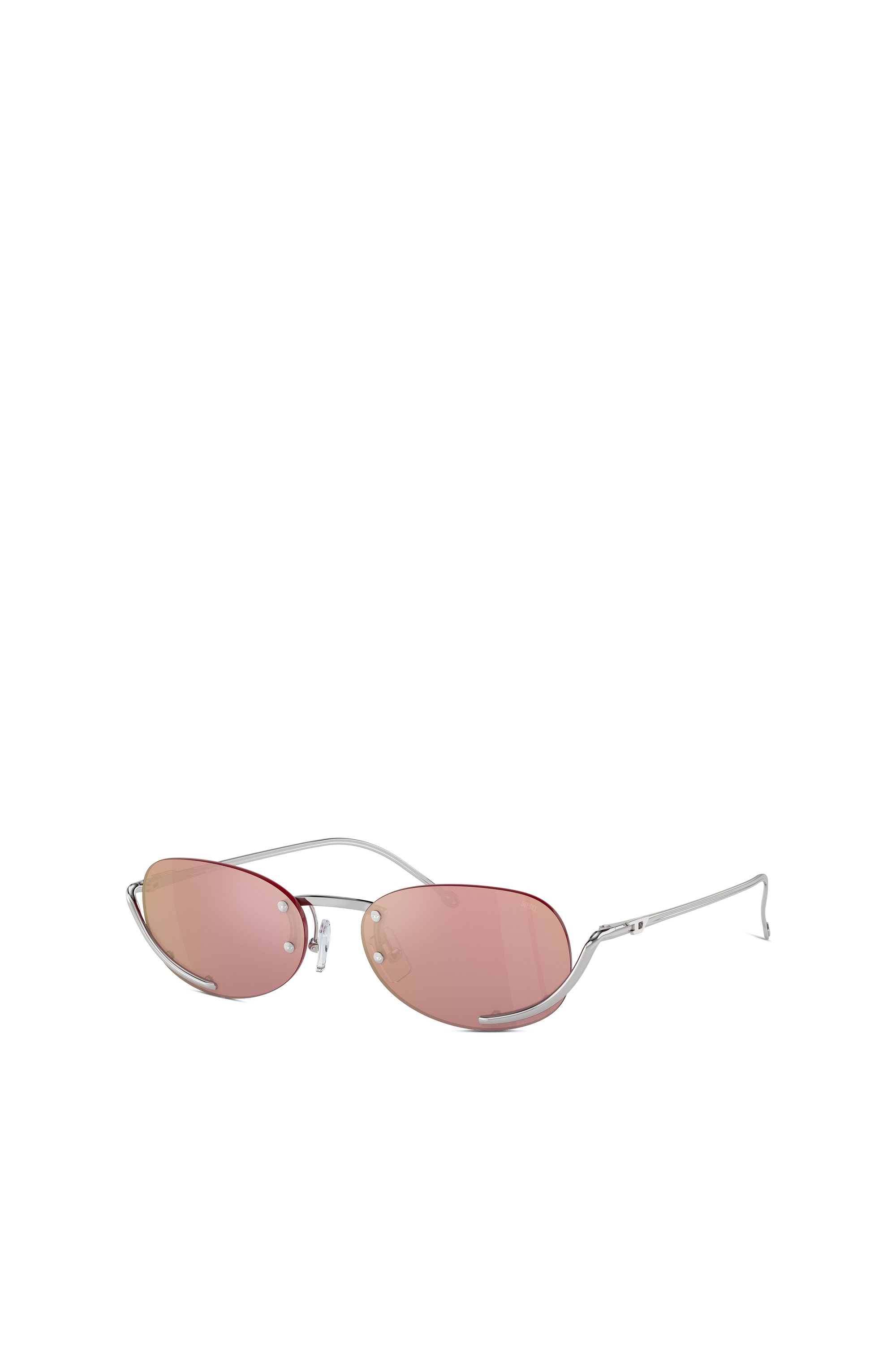 Diesel - 0DL1004, Lunettes de soleil ovales Mixte in Rose - 4