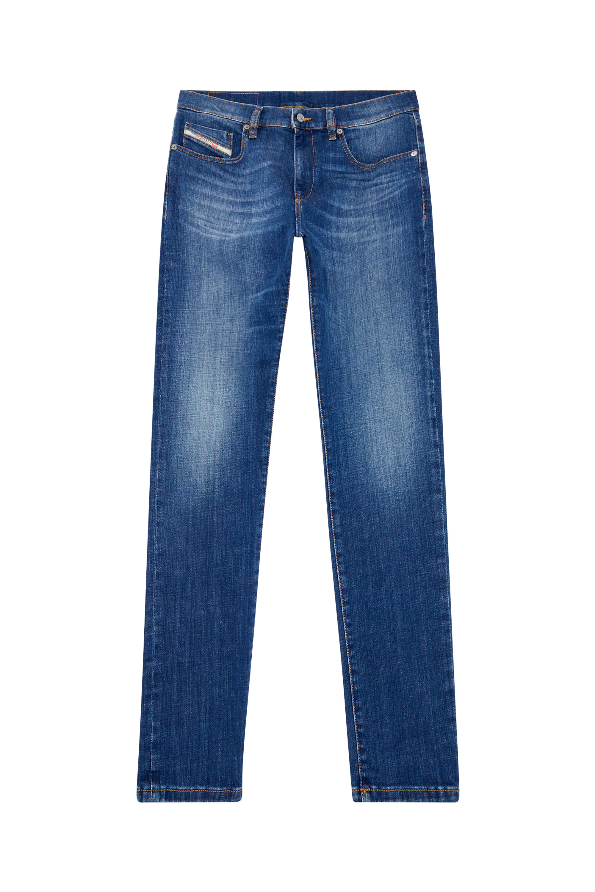 Diesel - Slim Jeans 2019 D-Strukt 09K04, Blu medio - Image 3