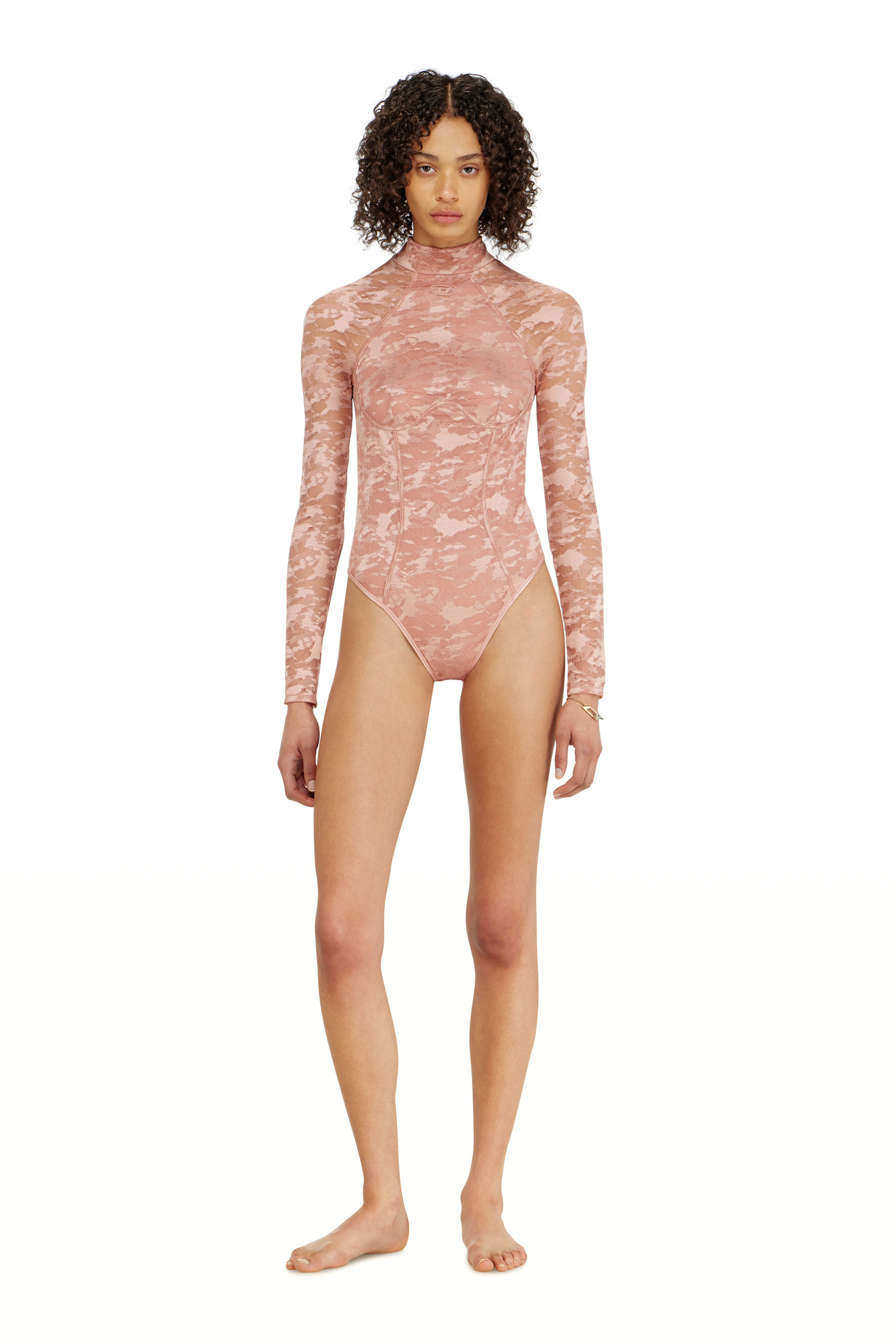 Diesel - VIVIAN-UTLT, Body en dentelle nylon avec dos ouvert Femme in ToBeDefined - 3
