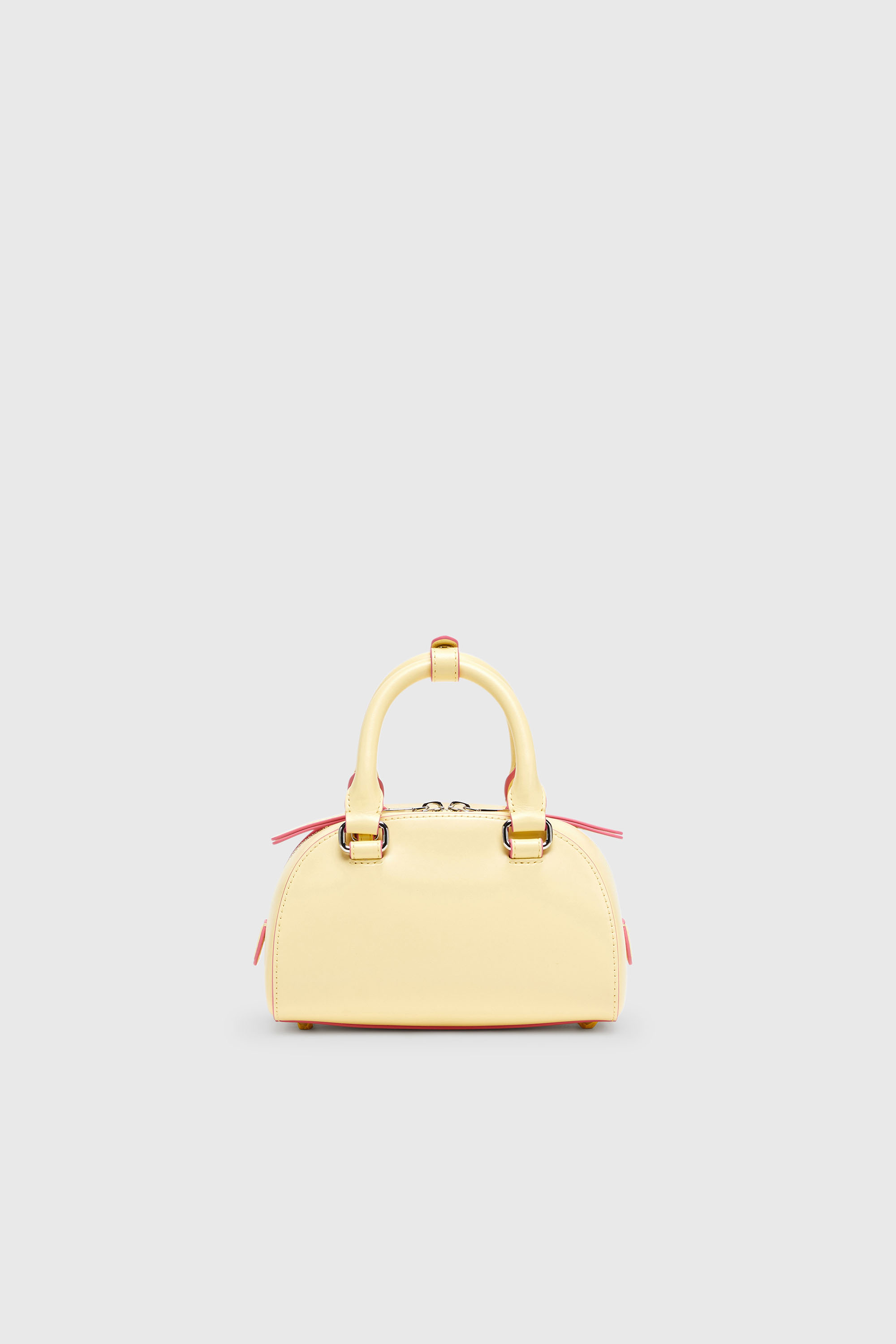 Diesel - 1DR DOME CROSSBODY, 1DR Dome-Borsa bowling piccola in pelle Donna in Giallo - 3
