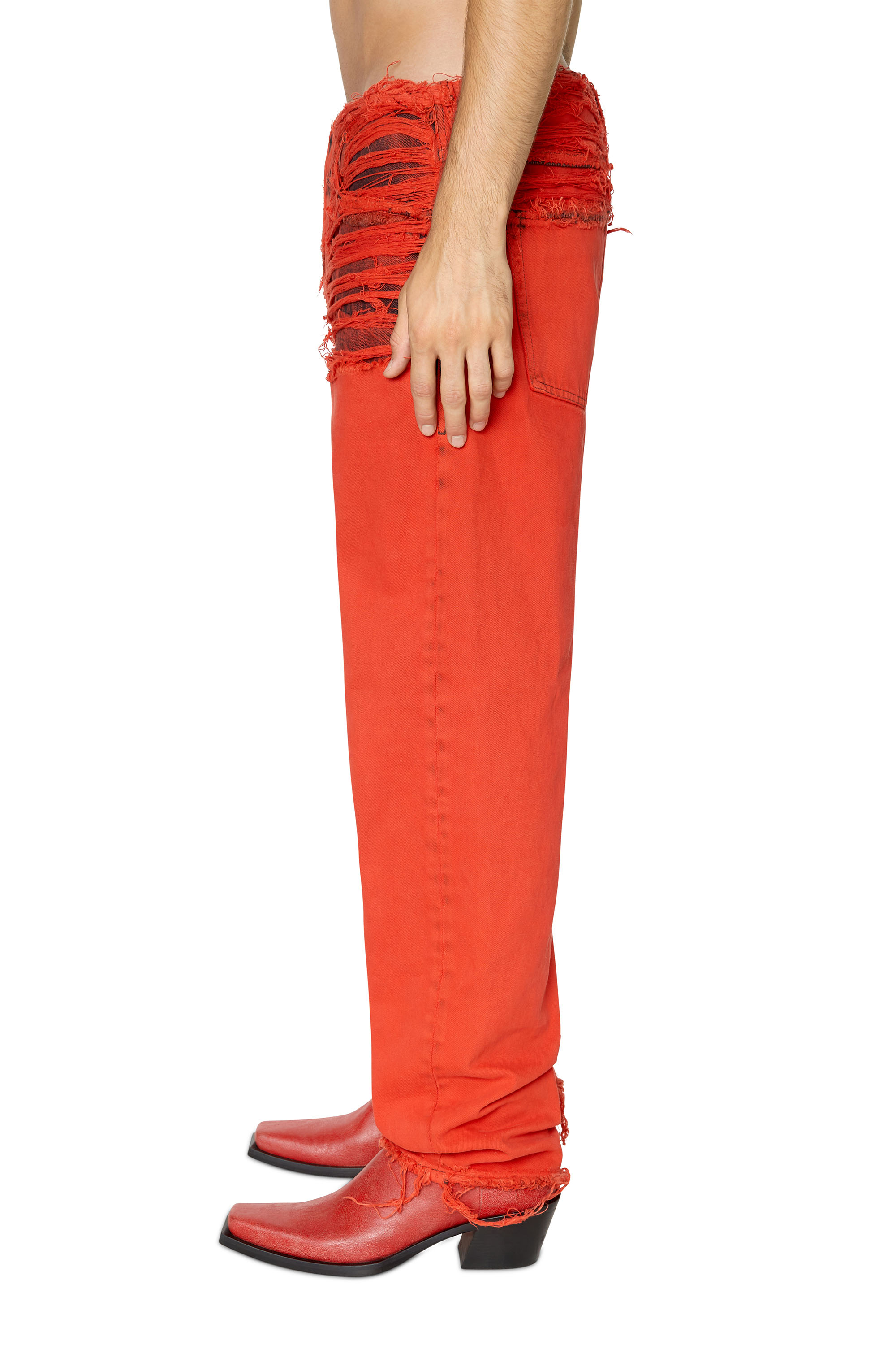 Diesel - 2010 D-Macs 007P1 Straight Jeans, Rot - Image 4