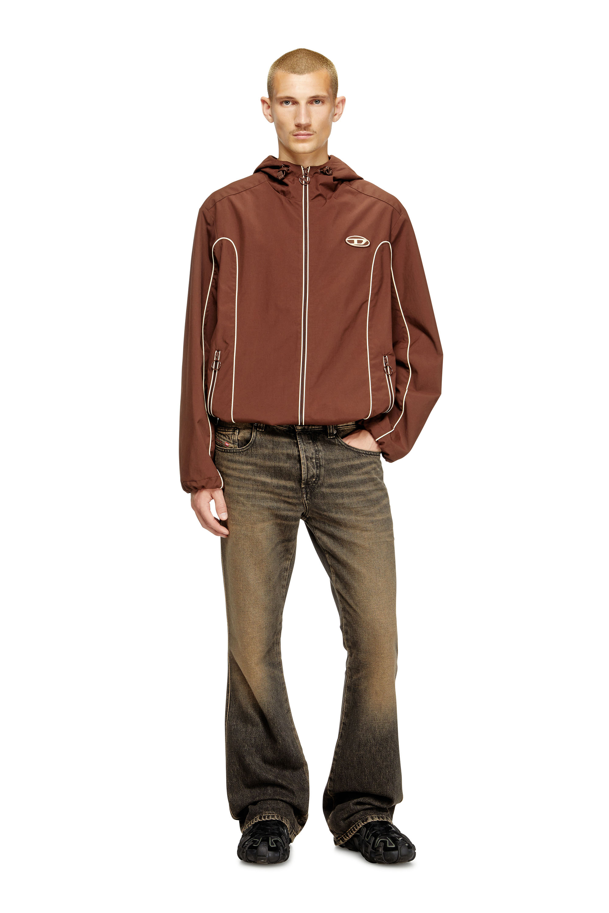 Diesel - Bootcut Jeans 1998 D-Buck 007AX Uomo, Nero/Grigio scuro - Image 4