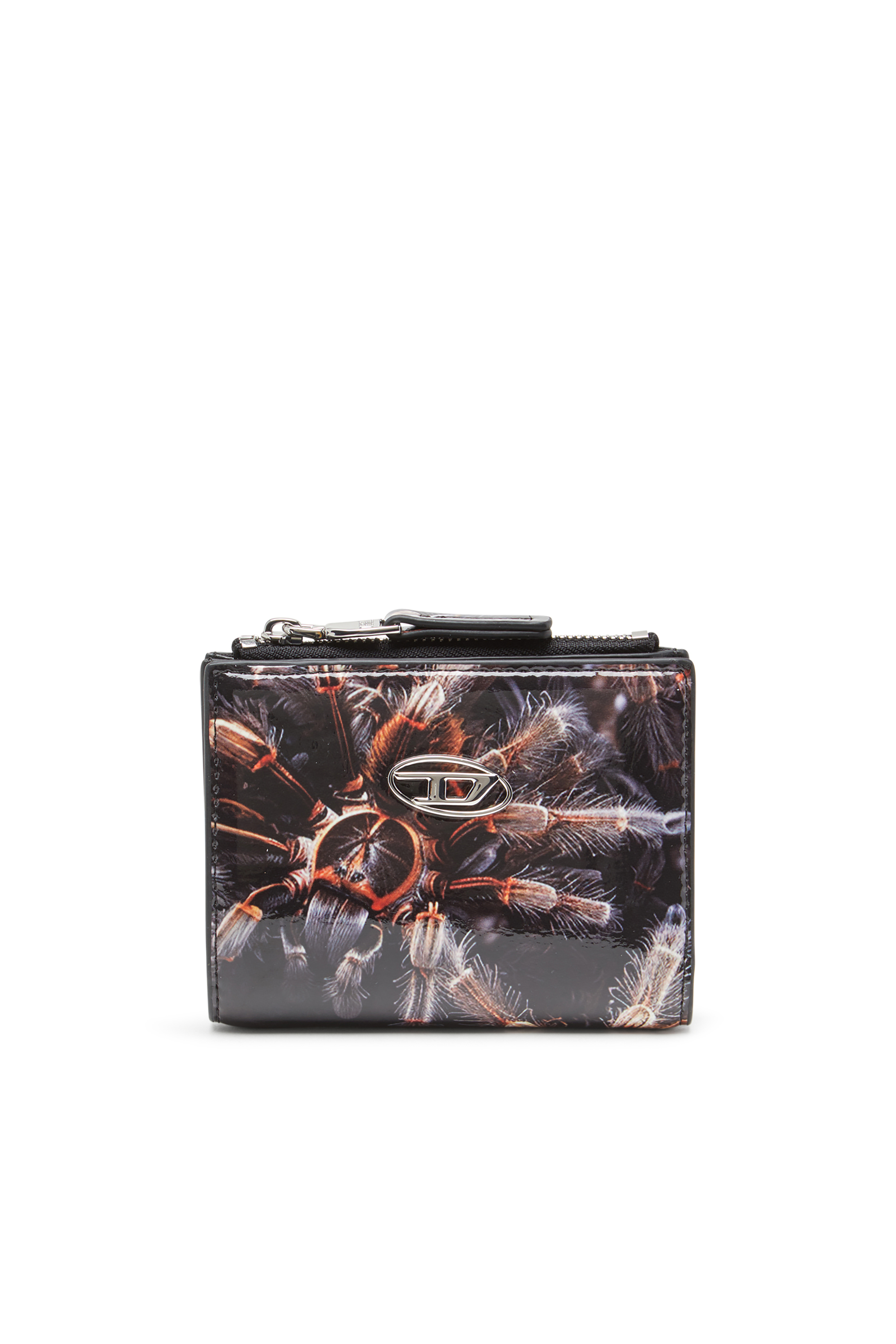 Diesel - PLAY BI-FOLD ZIP II, Petit portefeuille en PU brillant imprimé Femme in Polychrome - 1