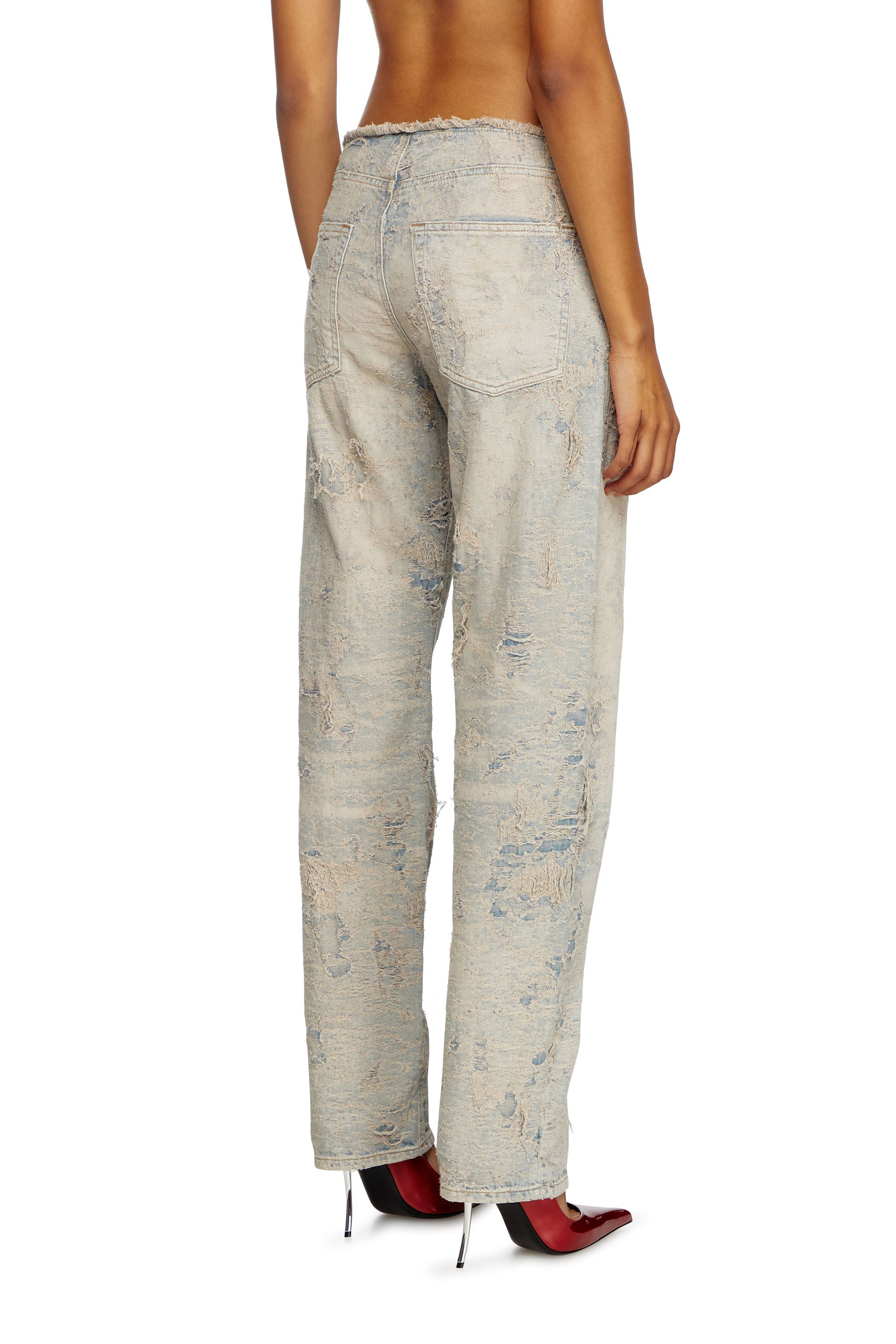 Diesel - Donna Straight Jeans D-Arker 007Y5, Blu Chiaro - Image 3