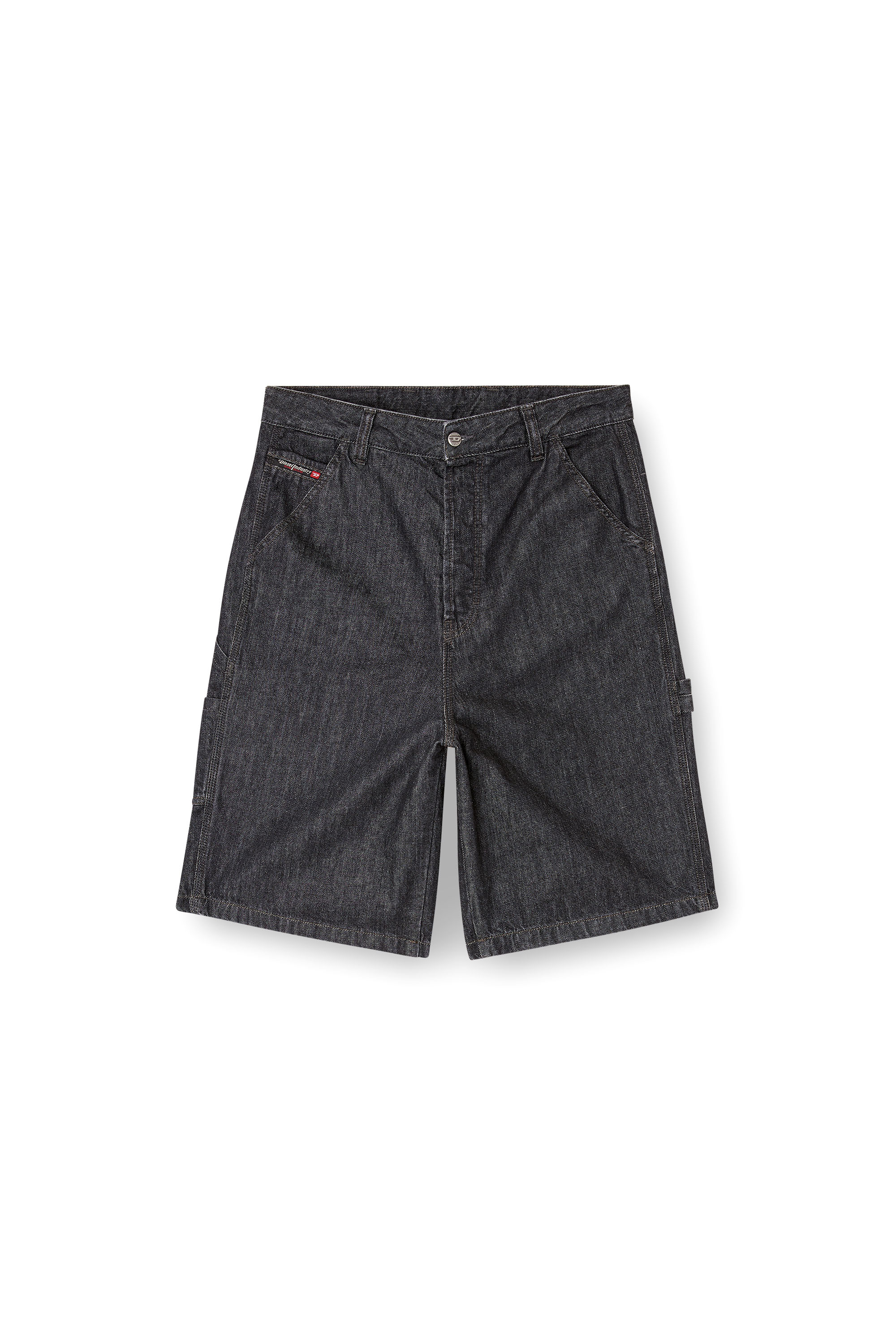 Diesel - D-LIVERY-W-SHORT, Short en denim rinse-wash Homme in Noir - 3