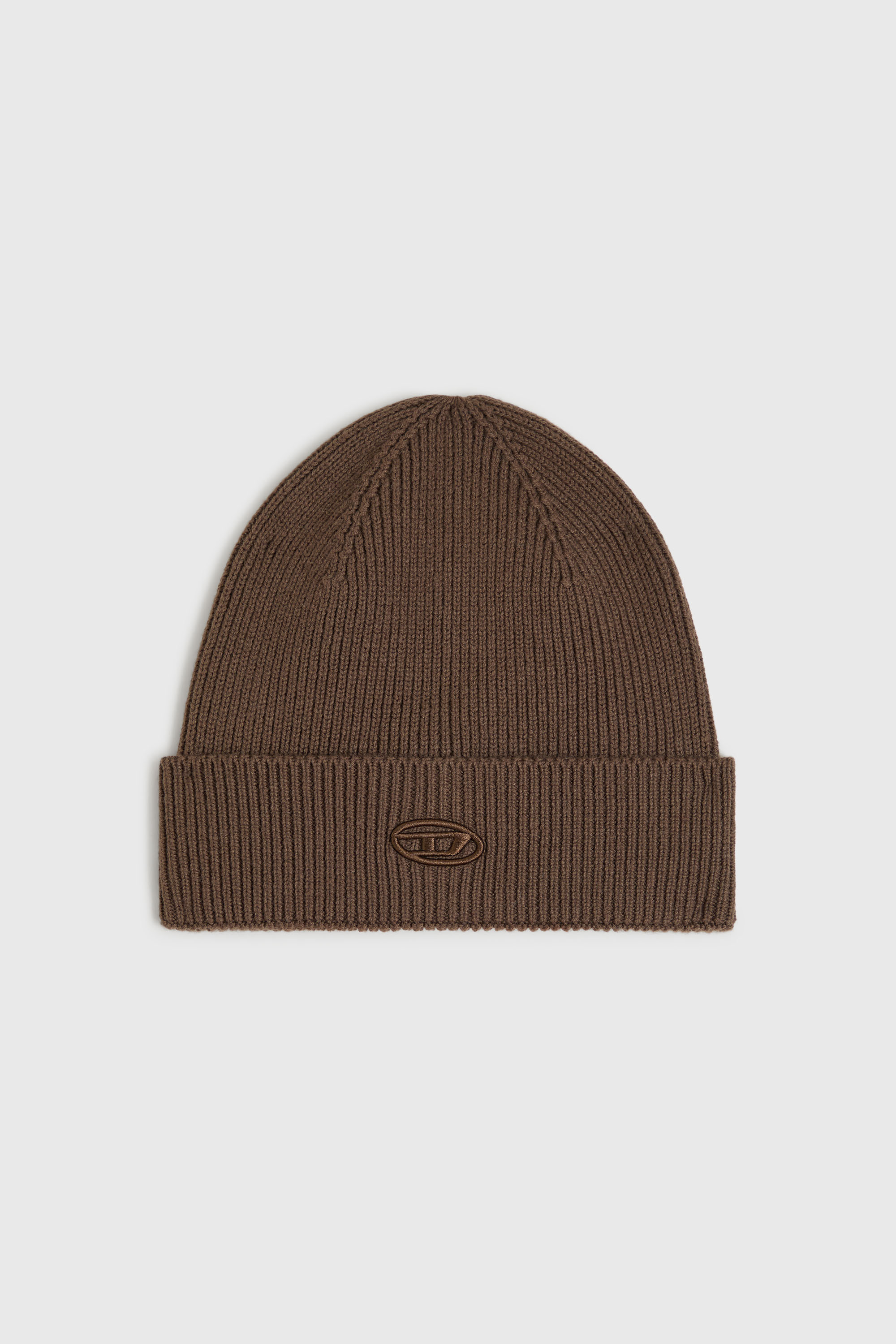 Diesel - K-CODER-FULLY B, Bonnet c&ocirc;tel&eacute; avec broderie D Mixte in Marron - 1