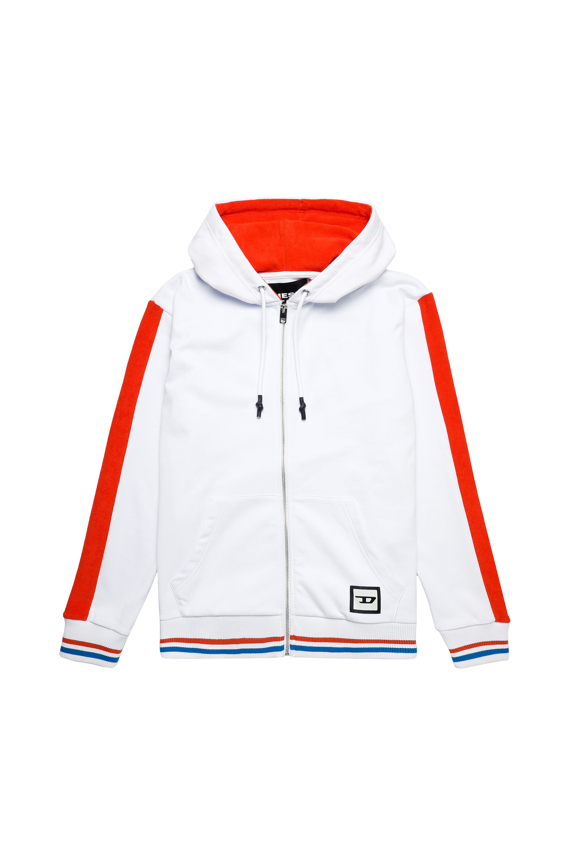 UMLT-BRANDON-Z-SP, Blanc/Orange - Pull Cotton