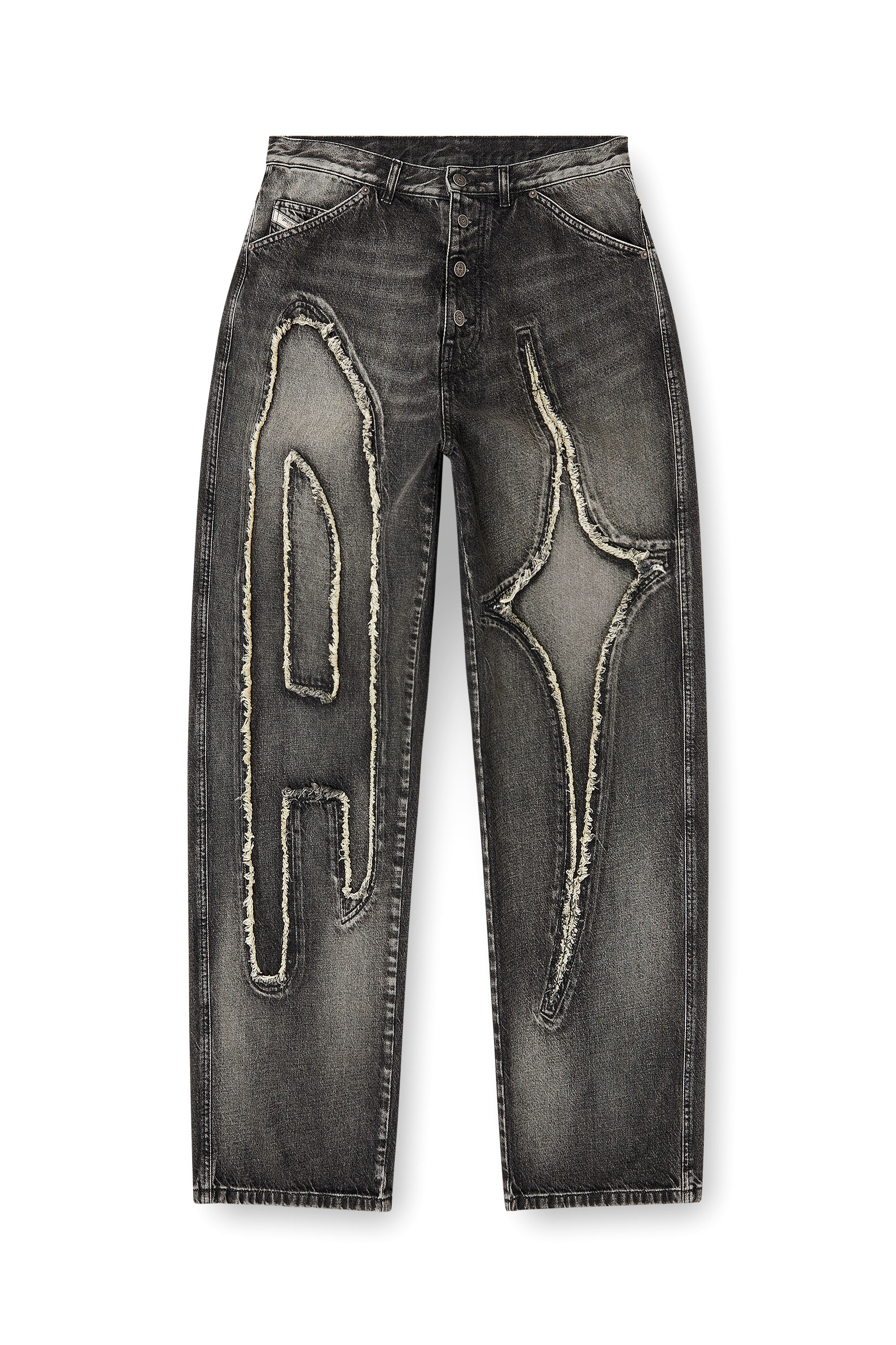 Diesel - Unisex's Straight Jeans D-ThugClub 0BEBT, Black/Dark grey - 4
