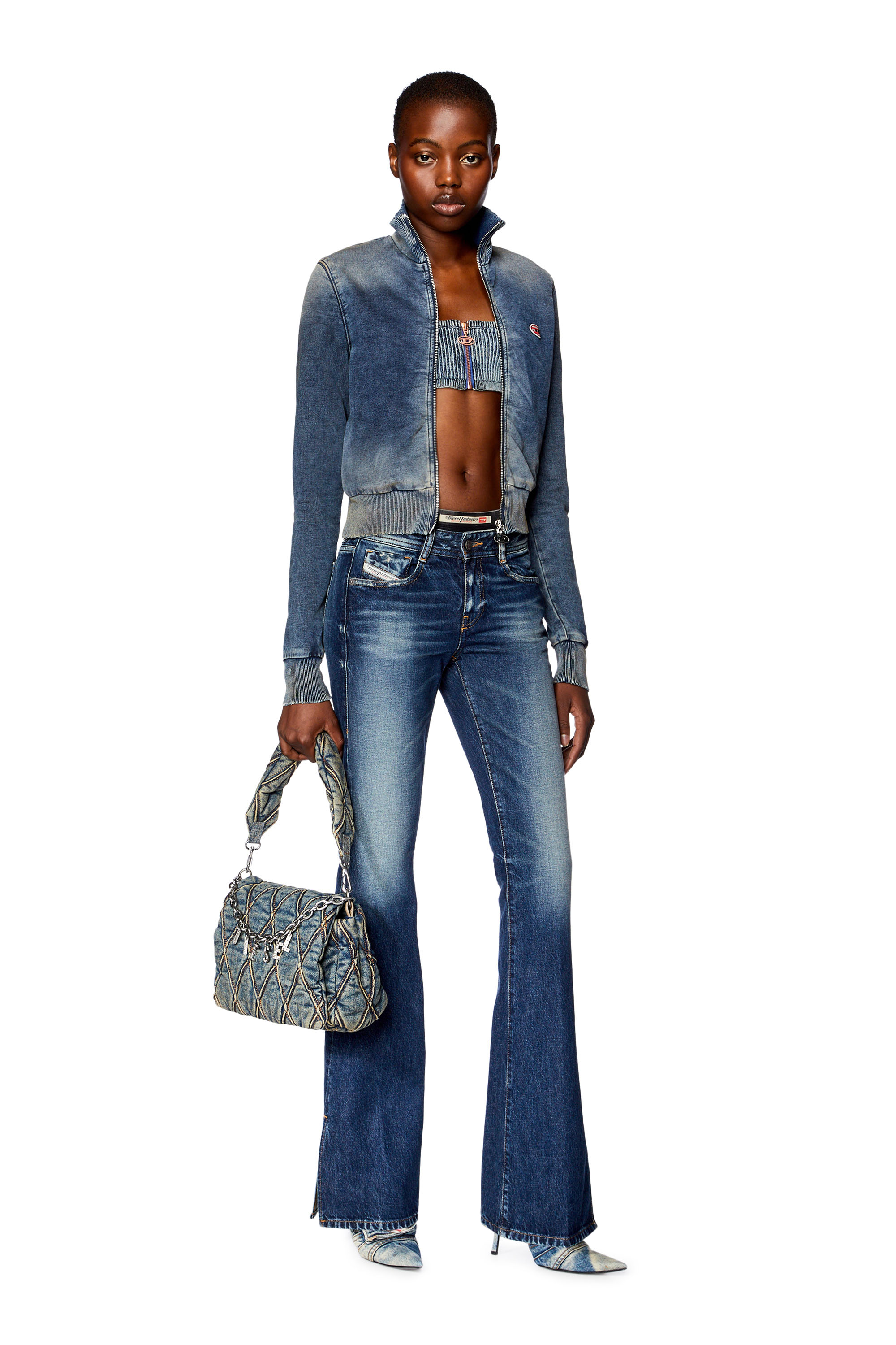Diesel - Bootcut and Flare Jeans 1969 D-Ebbey 09G92, Dunkelblau - Image 1