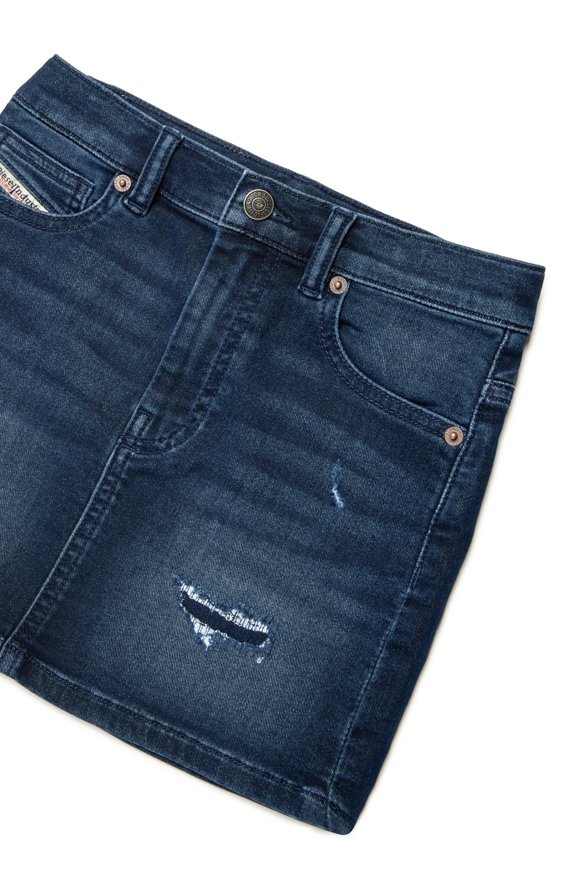 Diesel - GIANNA JJJ, Femme Jupe à 5 poches en denim stretch in Bleu - Image 3