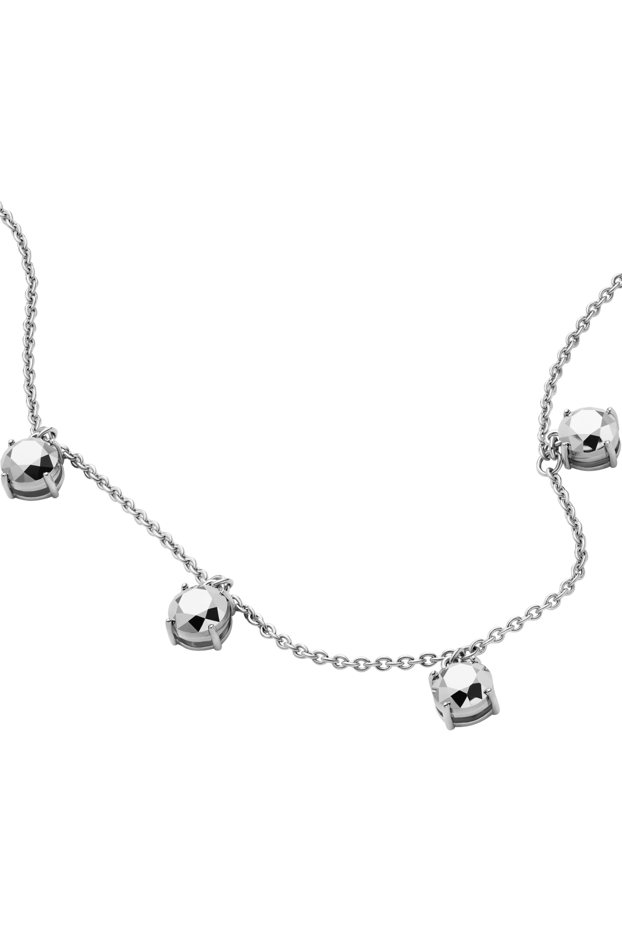 Diesel - DL1360040 STERLING SILVER JEWEL, Collier chaîne en argent sterling Mixte in Gris argenté - 1