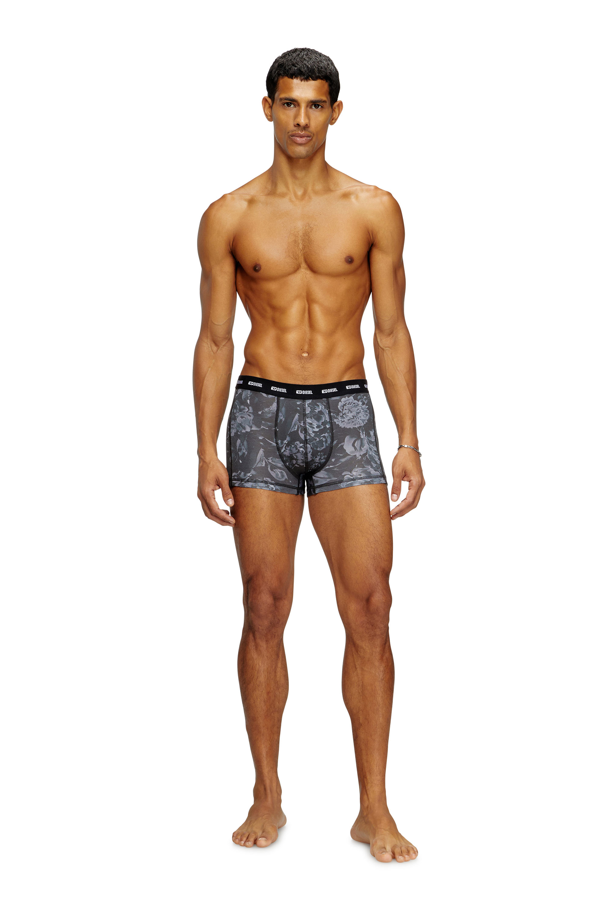 Diesel - DAMIEN-UTLT-3PACK, Set da tre boxer con motivo floreale Uomo in Nero - 3