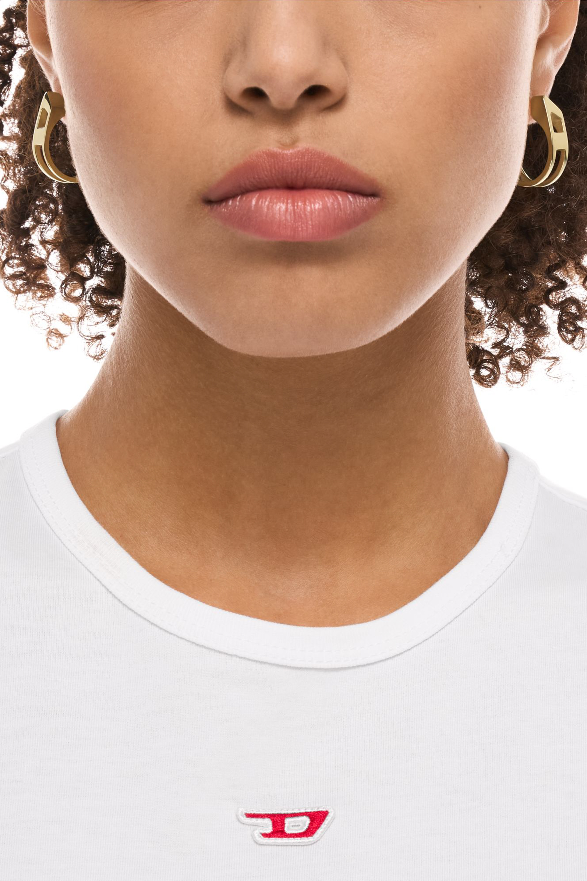 Diesel - DX1671710 JEWELLERY, Orecchini a cerchio in acciaio inox dorato Unisex in Oro - 4