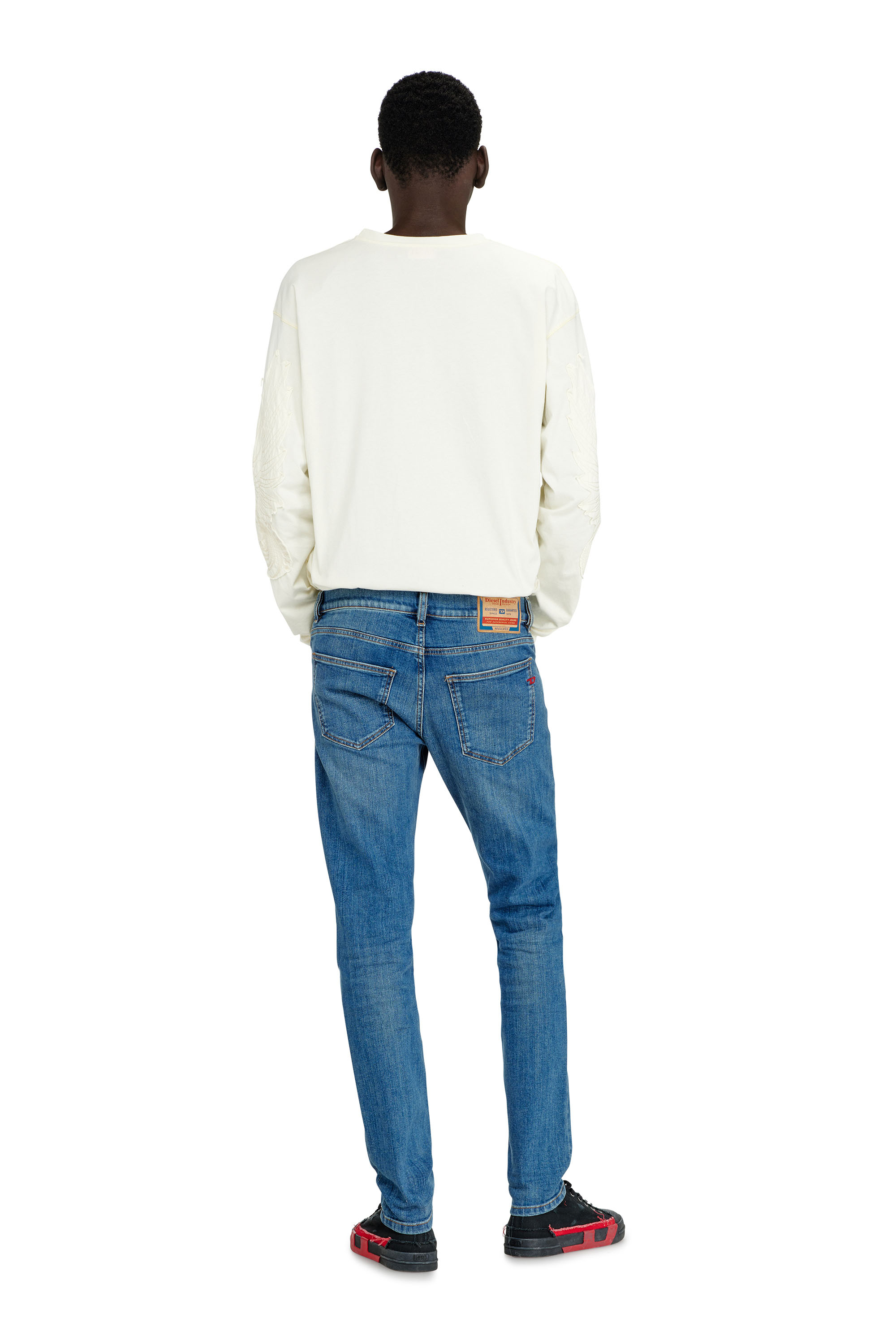 Diesel - Slim Jeans 2019 D-Strukt 0KIAL Homme, Bleu Clair - Image 3
