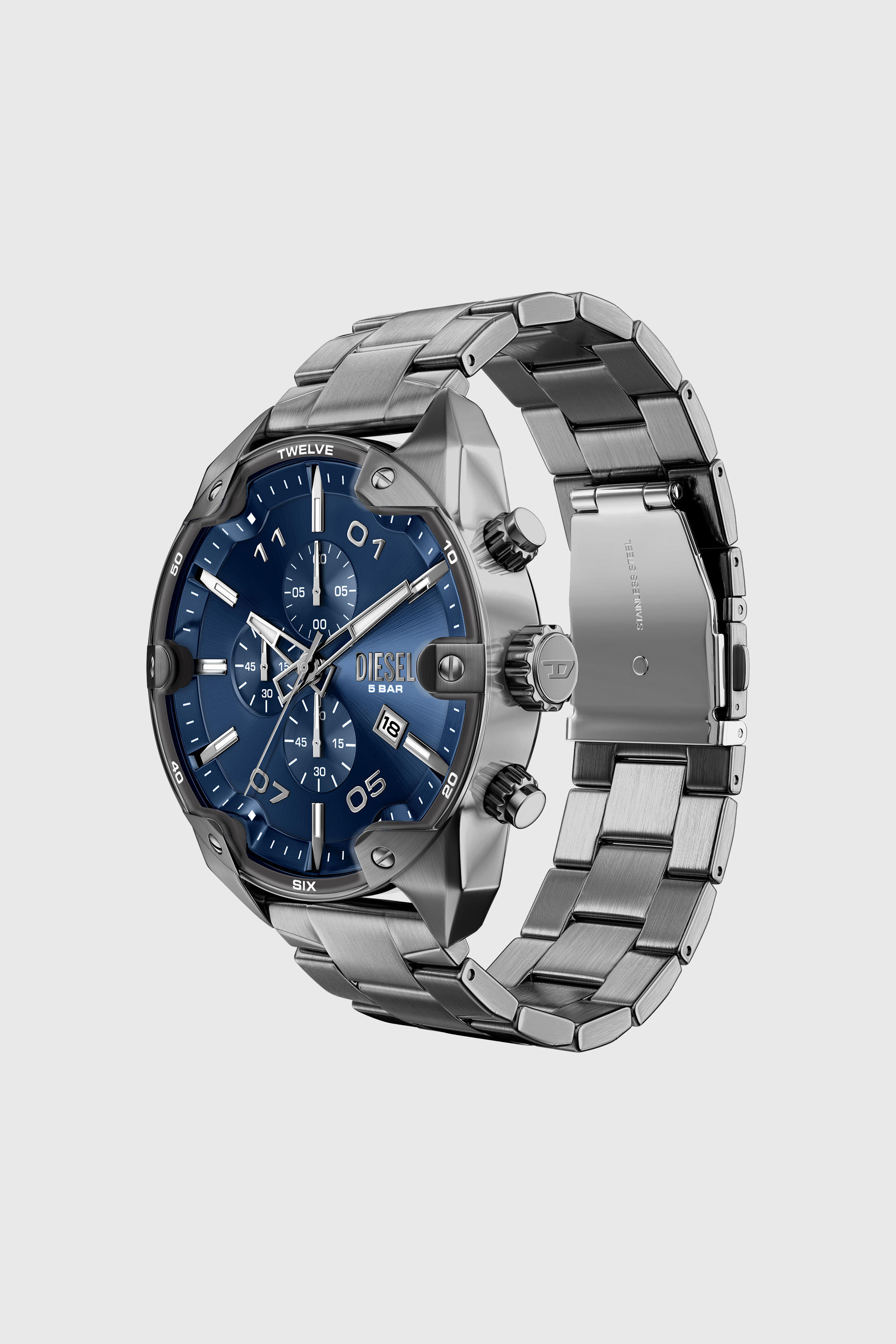 Diesel - DZ4724 WATCH, Orologio Spiked in acciaio inox Uomo in Grigio - 2