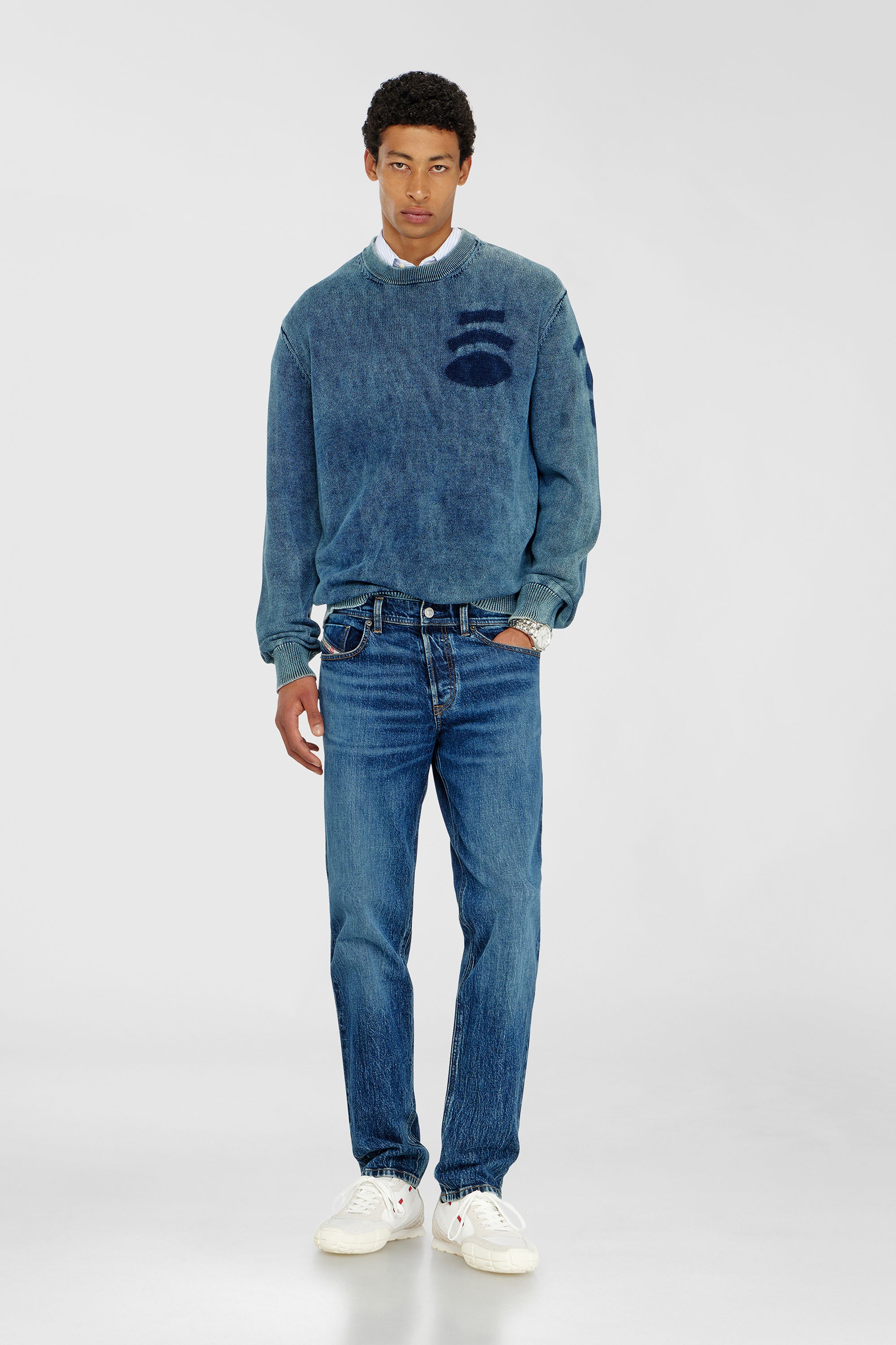 Diesel - Herren Regular Jeans 2023 D-Finitive 0KBBQ, Dunkelblau - 2