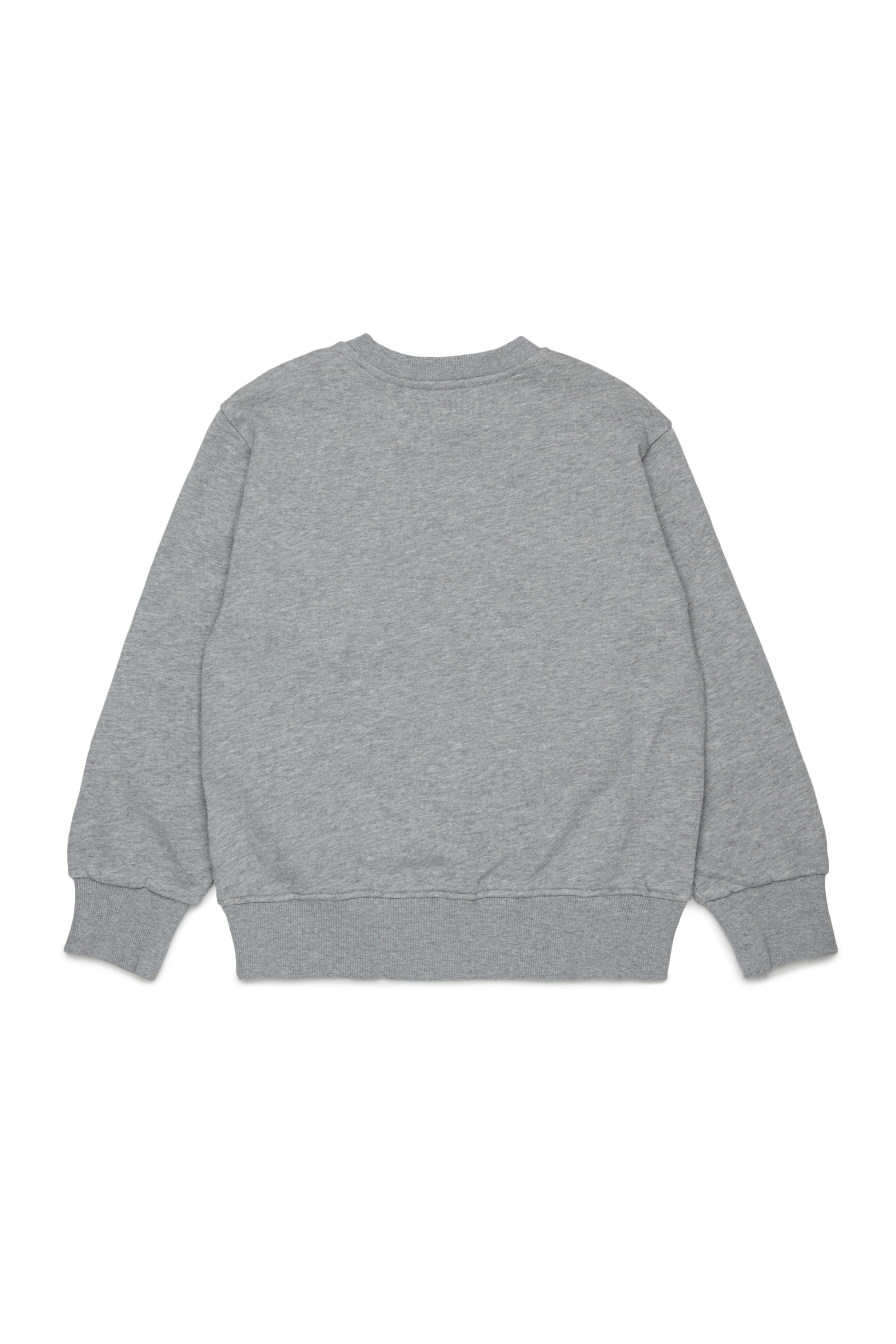 Diesel - SJEANS OVER, Herren Sweatshirt mit ausgefransten Logo-Buchstaben in Grau - 2