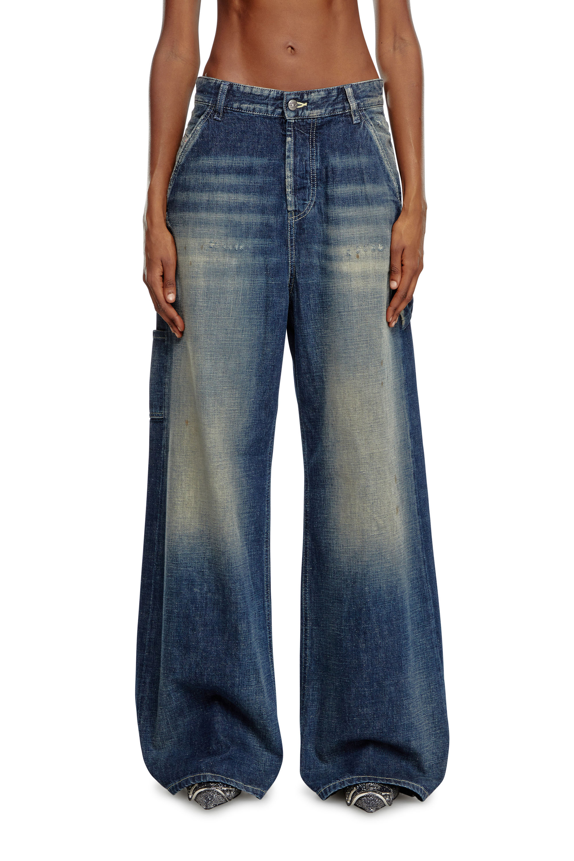 Diesel - Relaxed Jeans 1996 D-Sire 09J91 Donna, Blu Scuro - Image 1