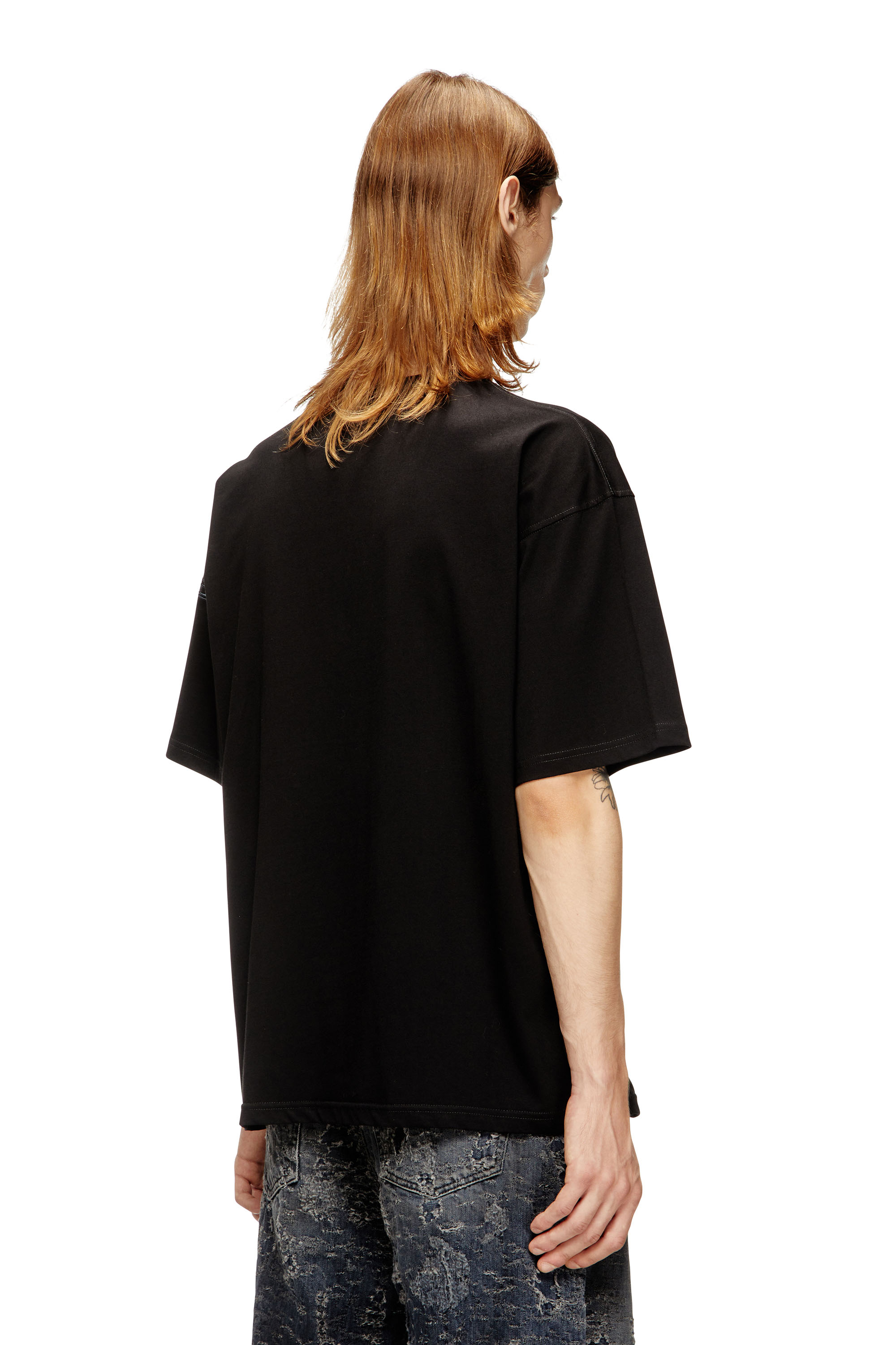 Diesel - T-BOXT-T25, T-shirt in cotone con stampa digitale Uomo in Nero - 4