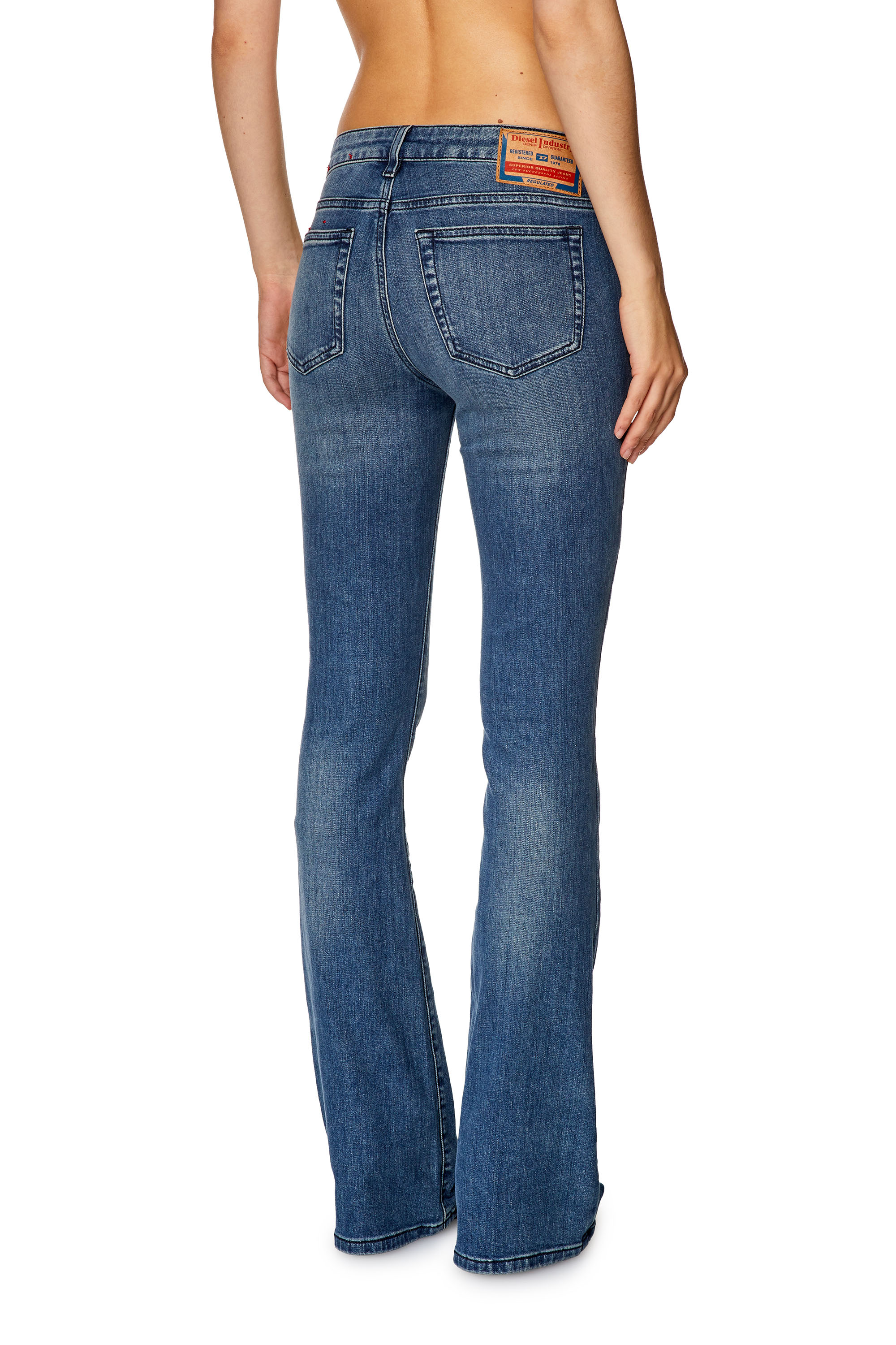 Diesel - 1969 D-Ebbey 0LICM Bootcut and Flare Jeans, Mittelblau - Image 2