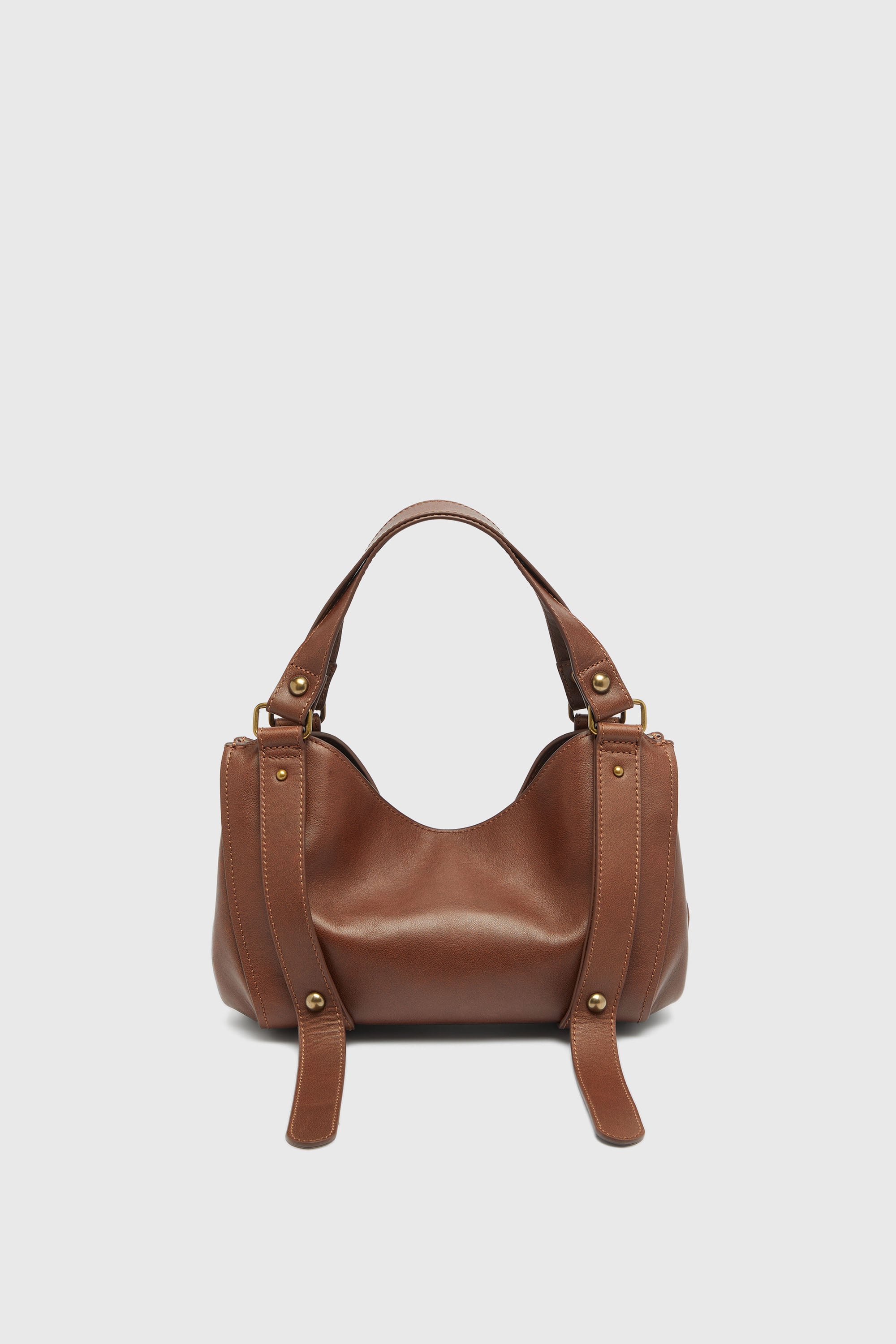 Diesel - D-ONE TOPHANDLE S, D-One-Sac small &agrave; poign&eacute;e sup&eacute;rieure en cuir trait&eacute; Femme in Marron - 2