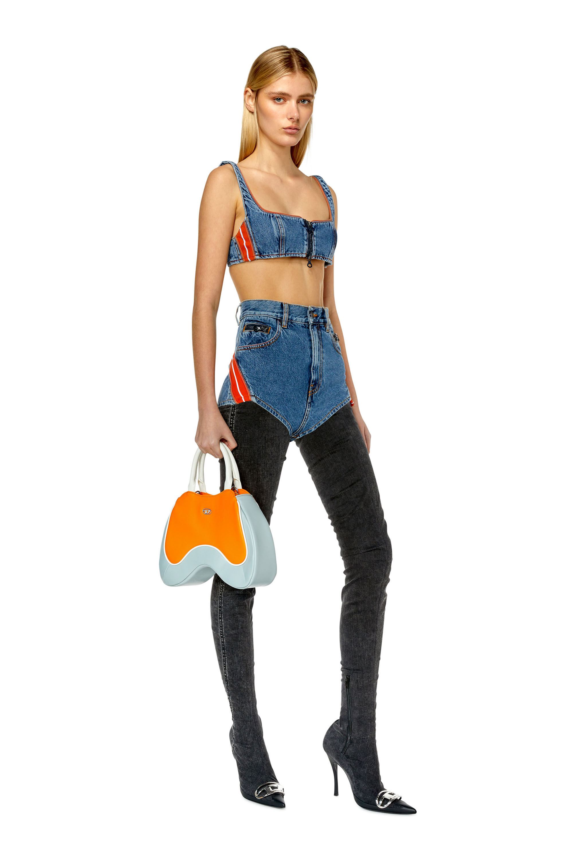 Diesel - PLAY TOP HANDLE, Orange/Gris - Image 6