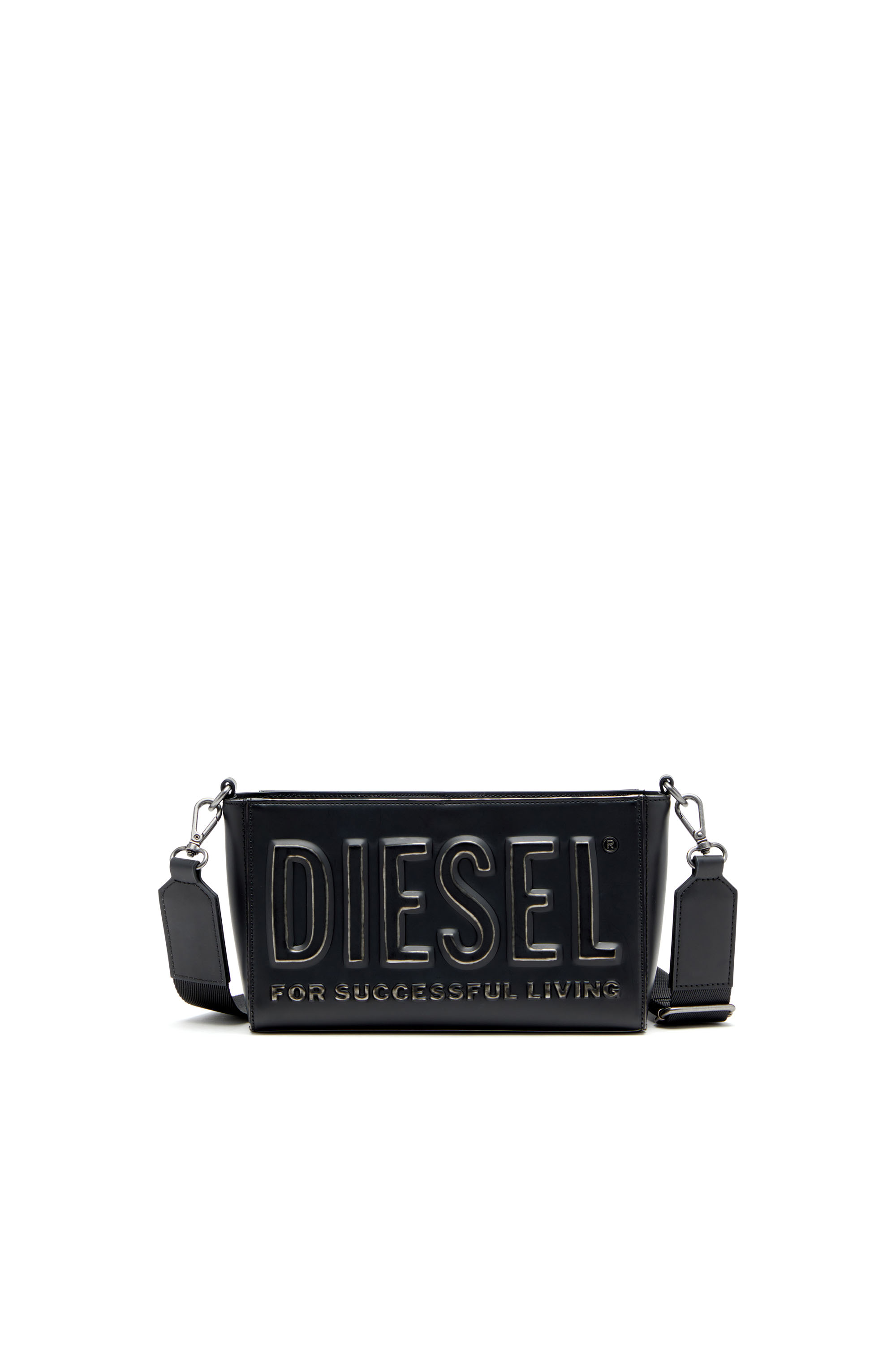 Diesel - DSL 3D CAMERA BAG X, Dsl 3D-Sac caméra en PU brossé Homme in Noir - 1