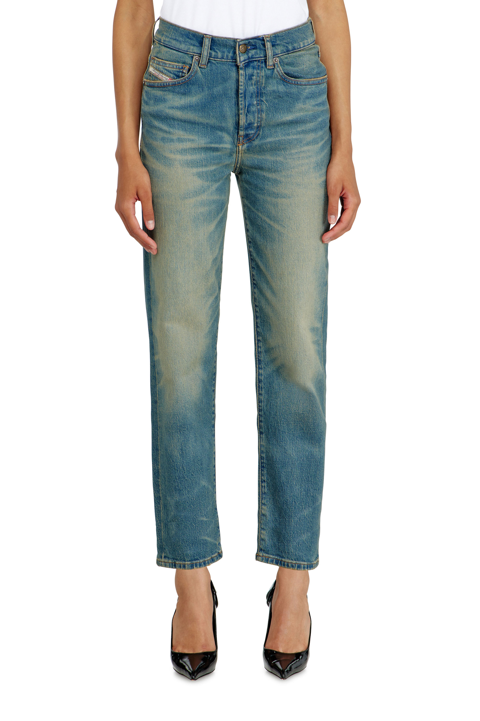 Diesel - Regular Jeans 1981 D-Went 0KBBP Femme, Bleu moyen - Image 4