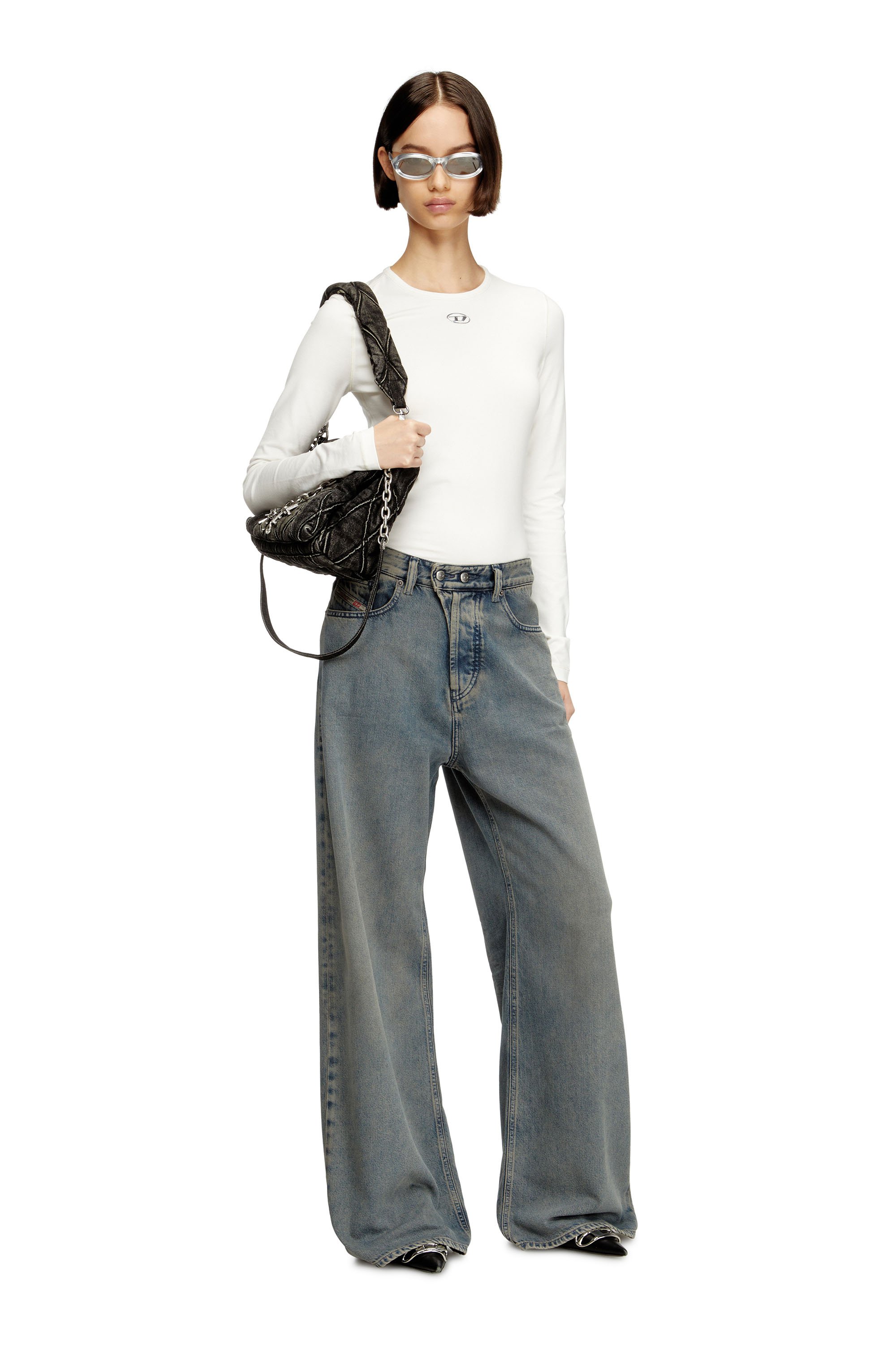 Diesel - Relaxed Jeans 1996 D-Sire 09N24 Femme, Bleu moyen - Image 2