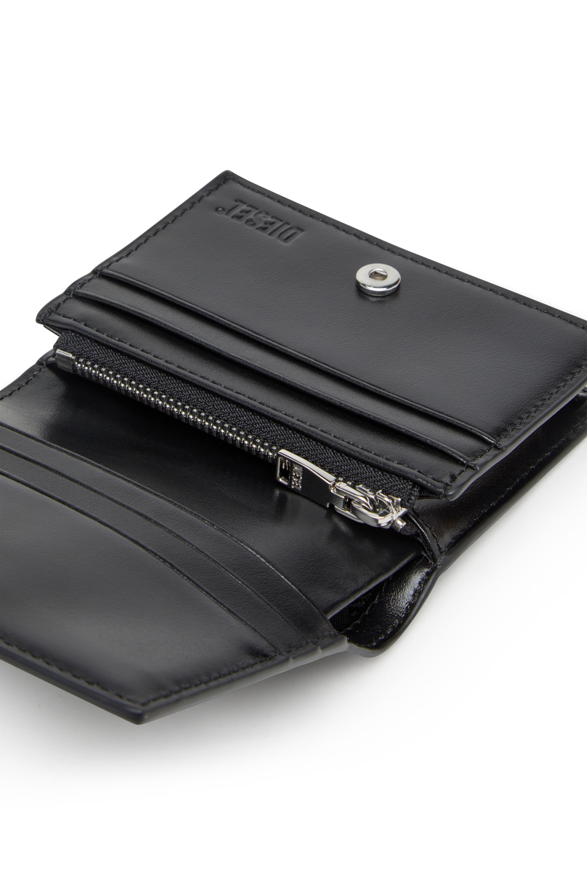 Diesel - PLAY BI FOLD III, Portafoglio in PU lucido Donna in Nero - 4