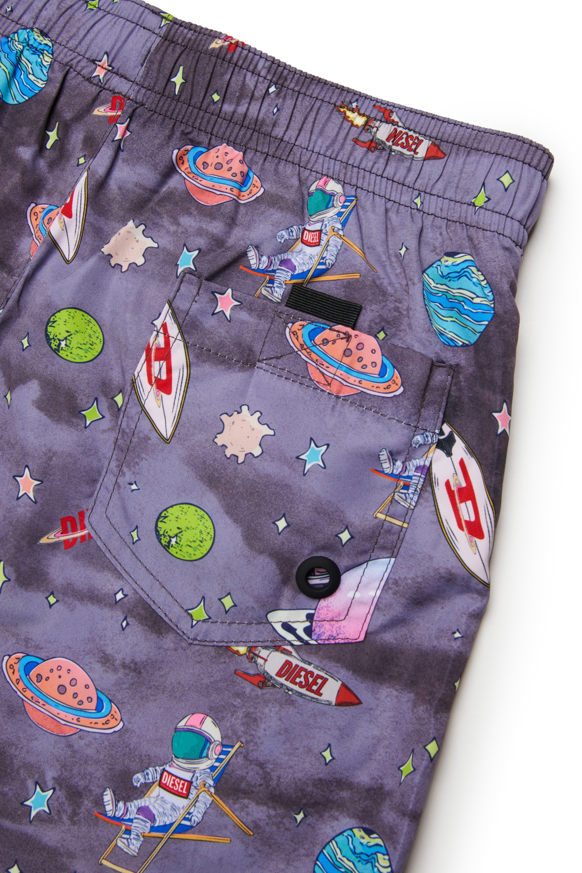 Diesel - MISPACE, Shorts da bagno con stampa spaziale integrale Uomo in Multicolor - 4