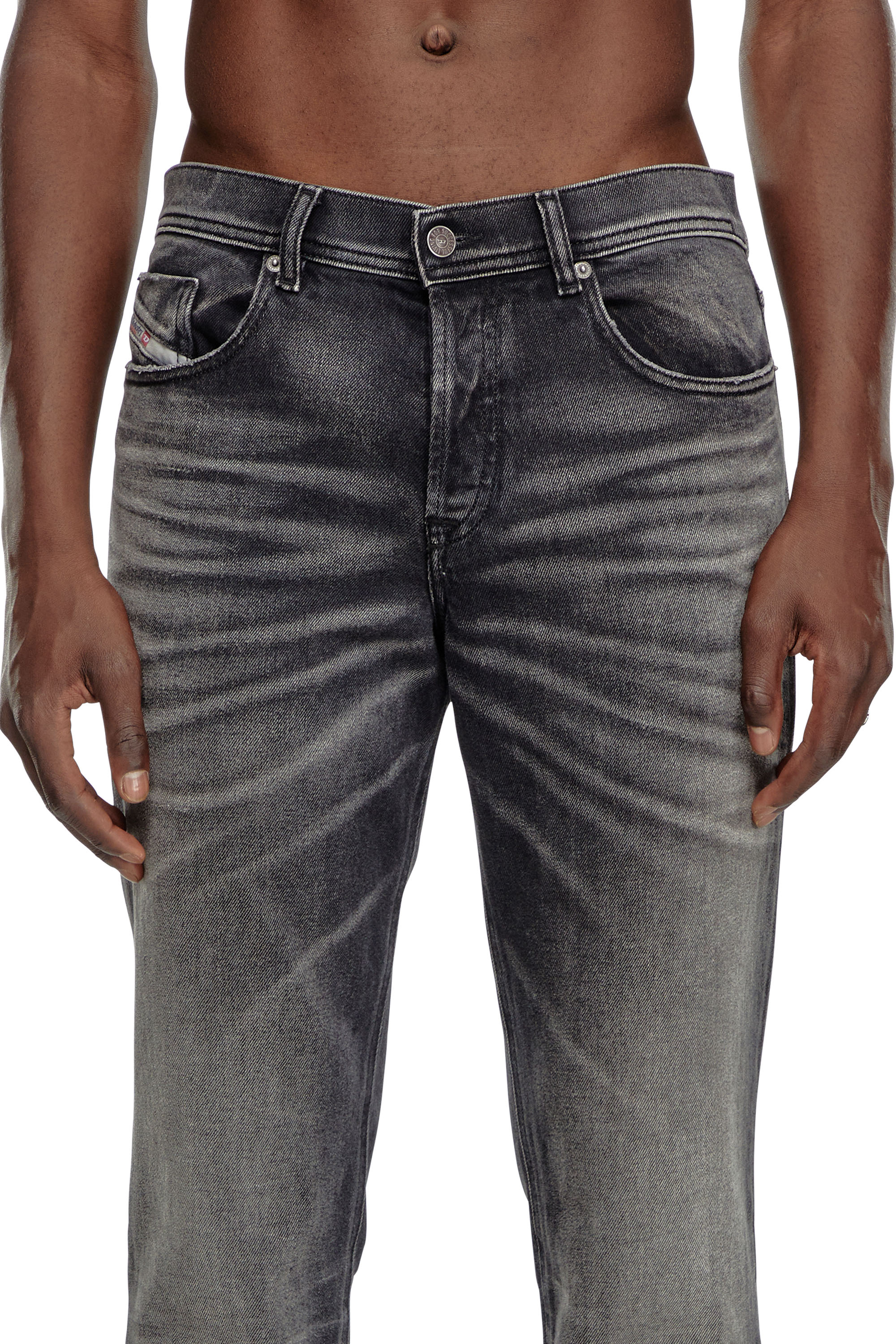 Diesel - Man Tapered Jeans 2023 D-Finitive 09J65, Black/Dark grey - Image 4