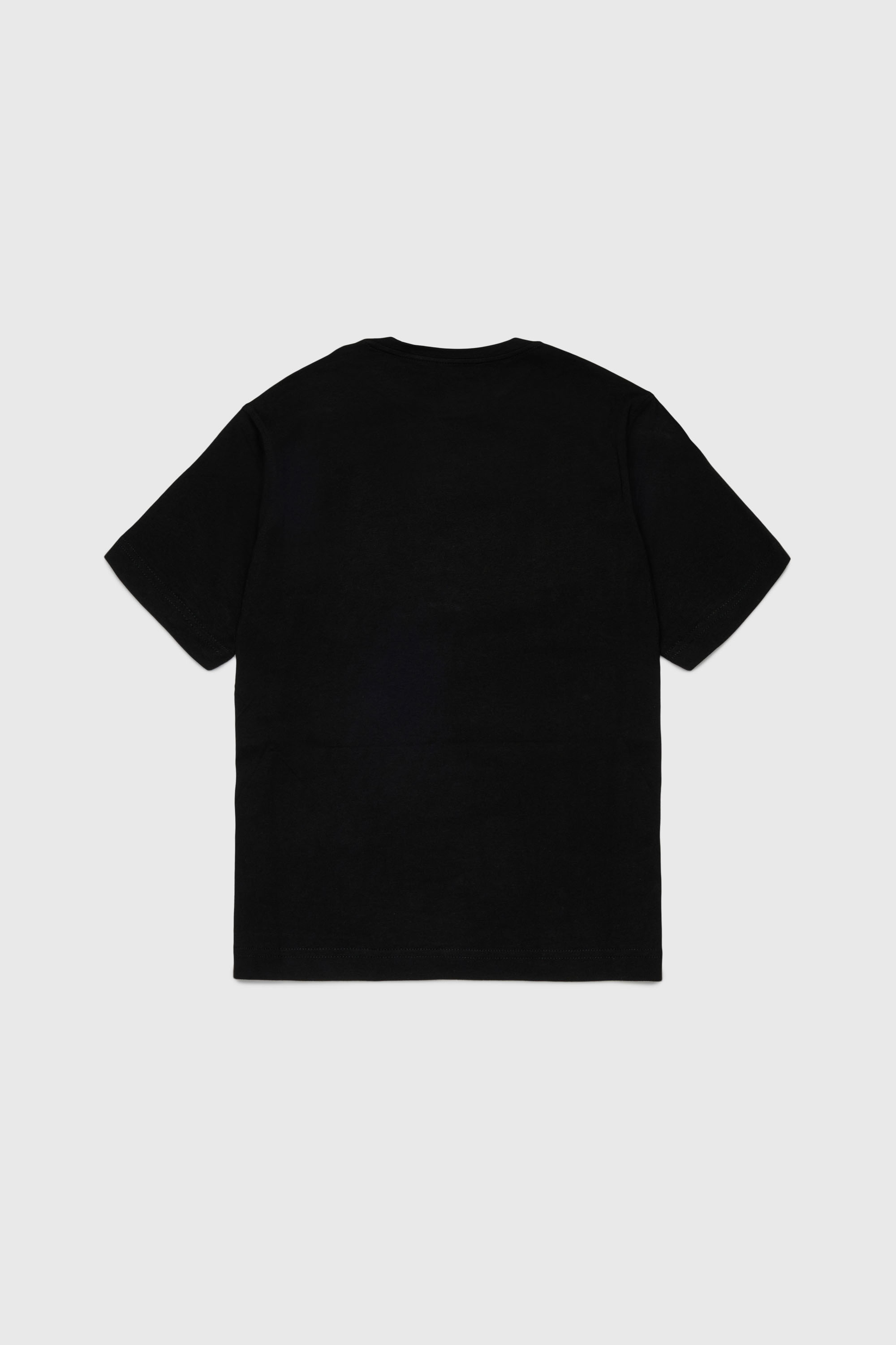 Diesel - TVEL OVER, T-shirt avec imprim&eacute; Oval D bicolore Homme in Noir - 2