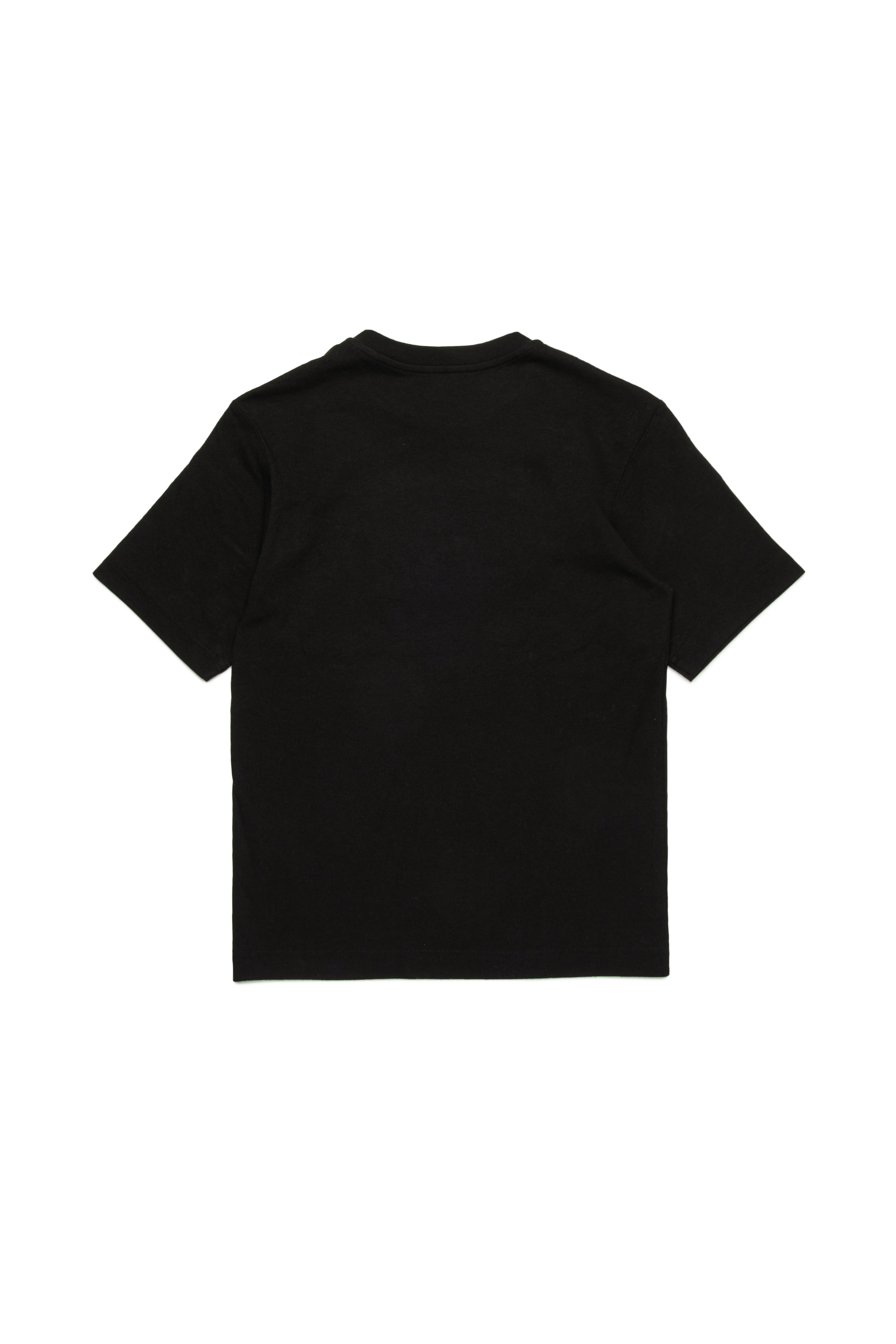 Diesel - TJUSTBIGOVAL OVER, Man T-shirt with Oval D outline logo in Black - Image 2