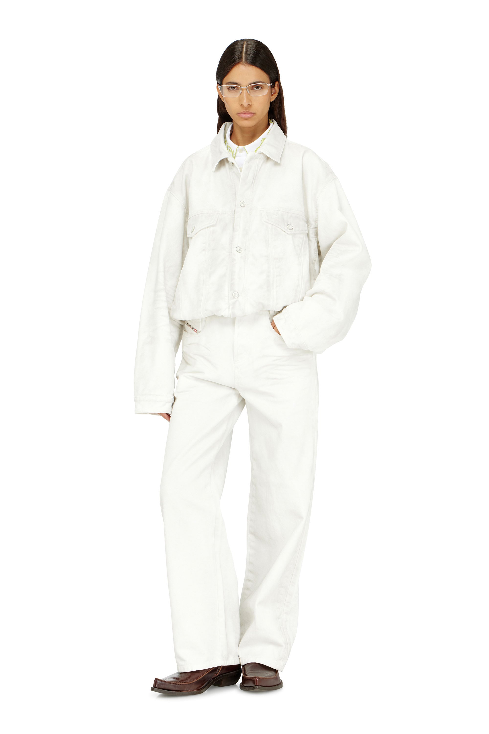 Diesel - Relaxed Jeans 1982 D-Hakou 007GG Mixte, Blanc - Image 2