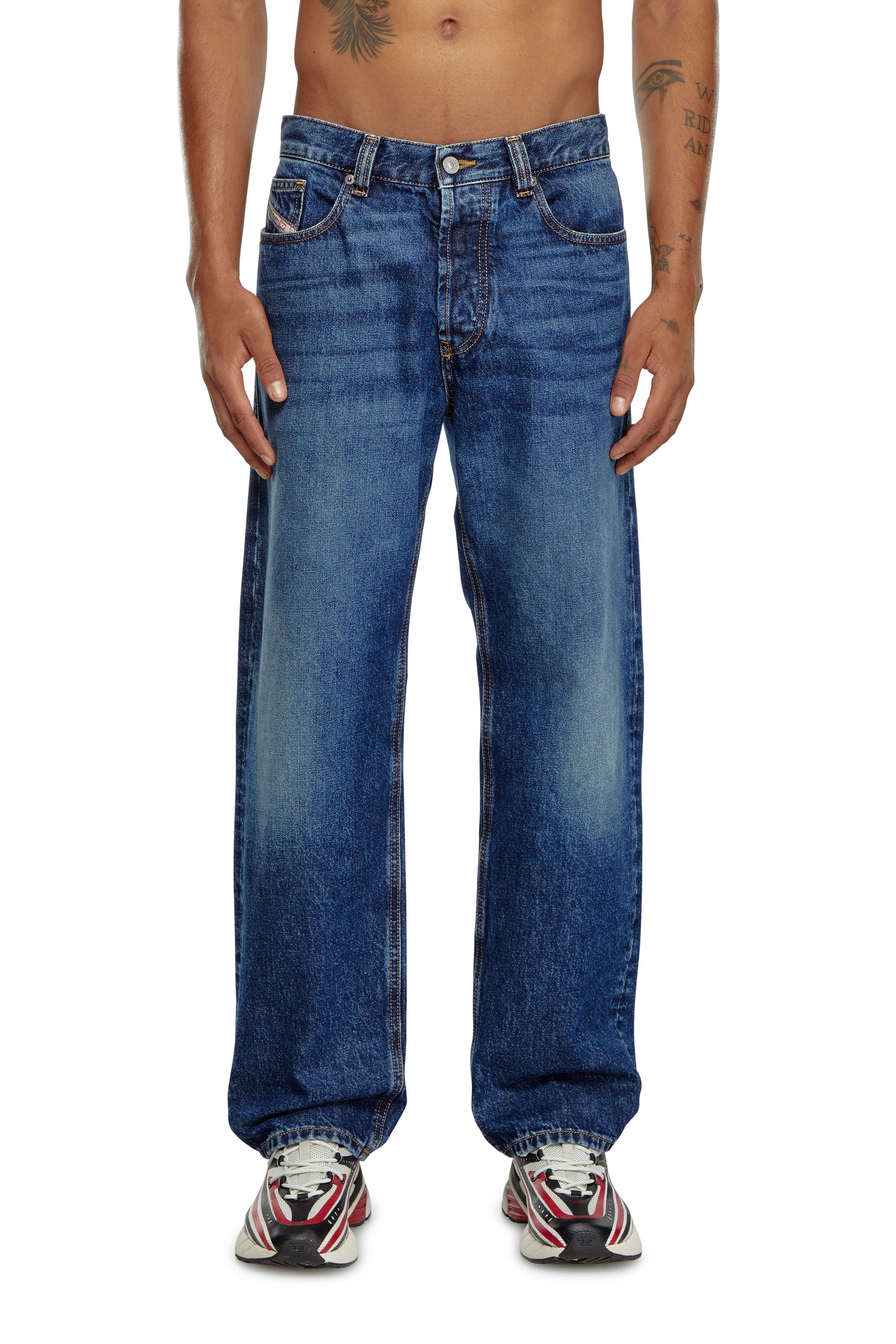 Diesel - Straight Jeans 2010 D-Macs 09I27 Uomo, Blu Scuro - Image 1