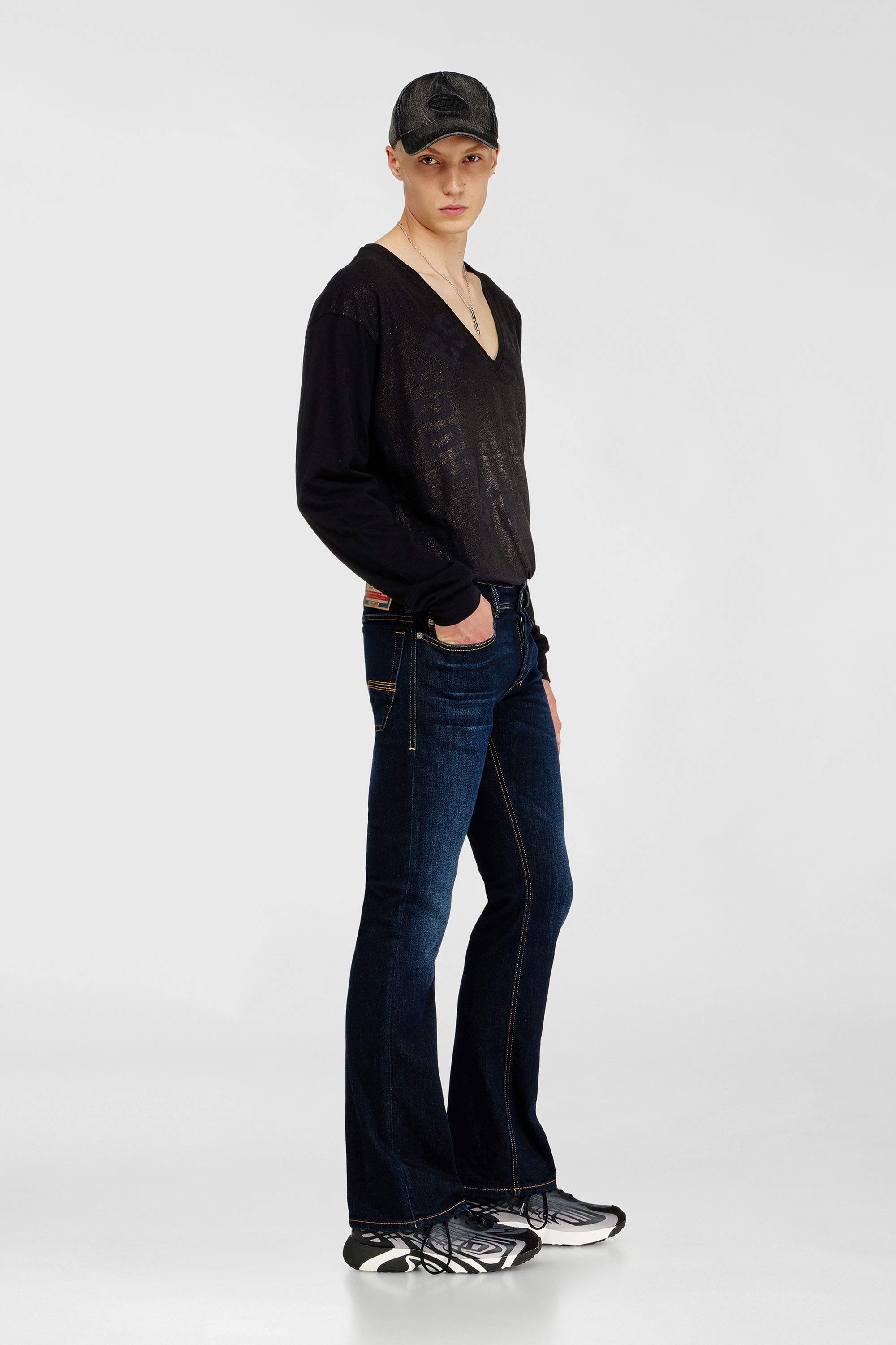 Diesel - Bootcut Jeans 2007 Zatiny 09Q15 Uomo, Blu Scuro - Image 2