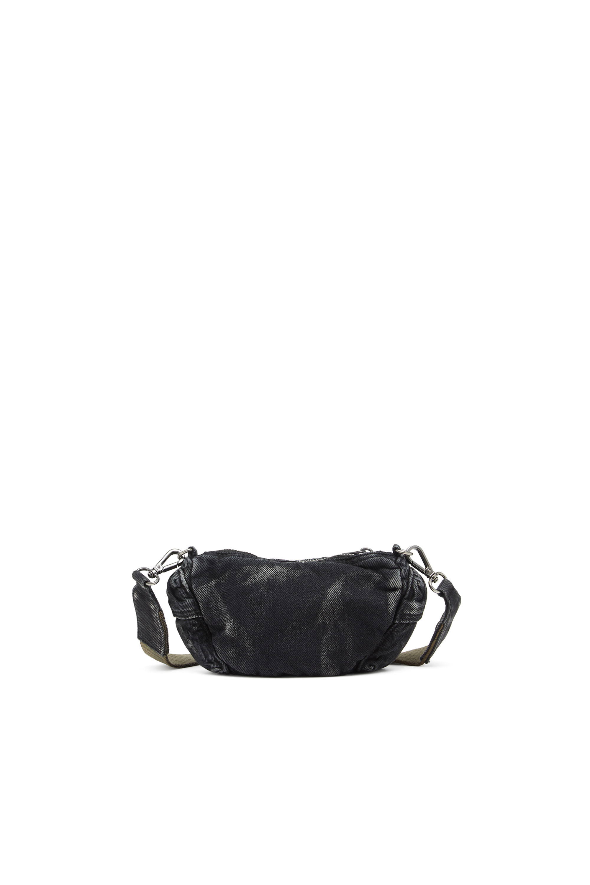 Diesel - MULTI-PKTS CROSSBODY XS X, Unisex Multi-Pkts – Kleine Tasche aus gewaschenem Denim in Dunkelgrau - 2