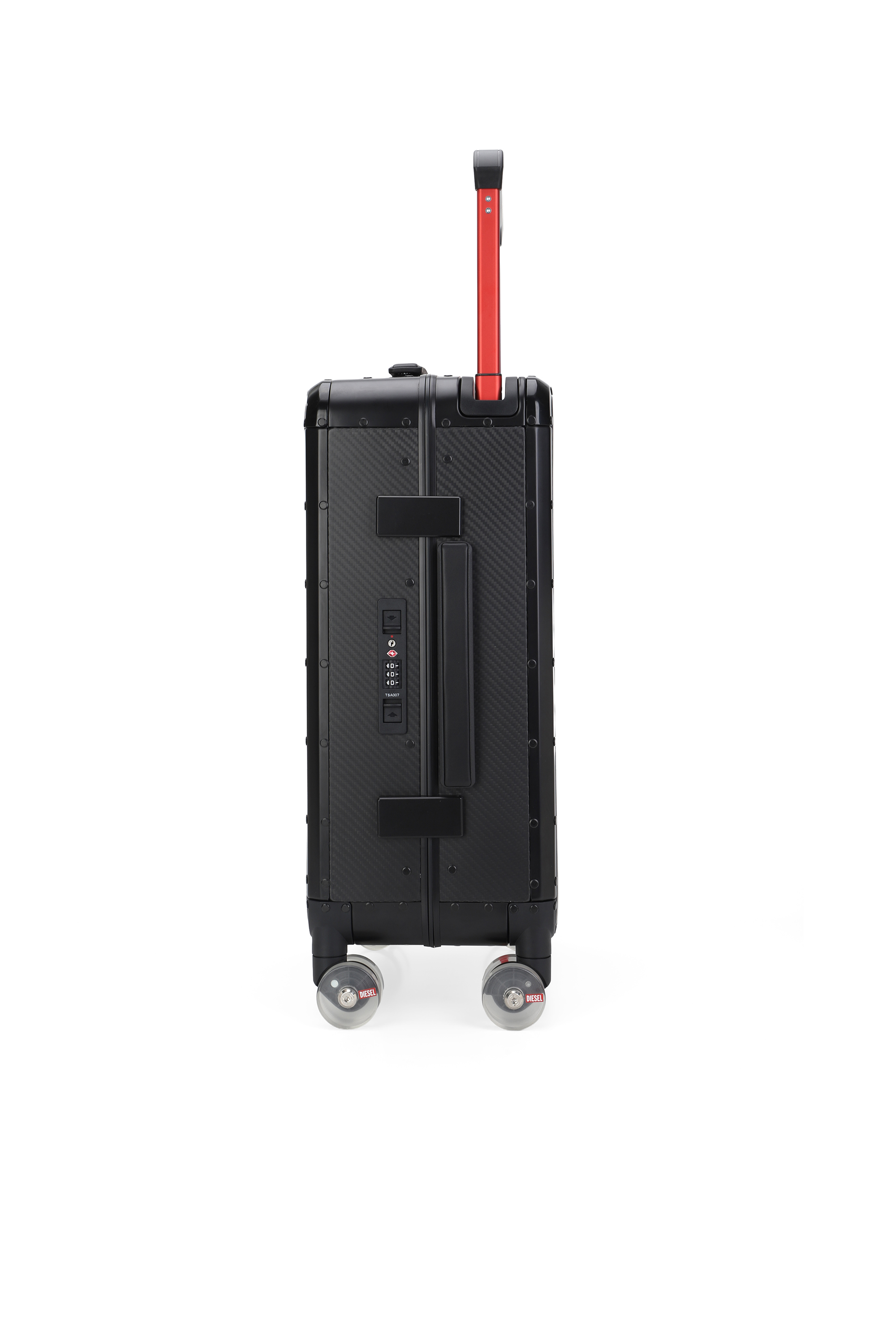 Diesel - DIESEL CARBON FIBER TROLLEY-BLACK- DSL00, Valise en fibre de carbone taille S Mixte in Noir - 4