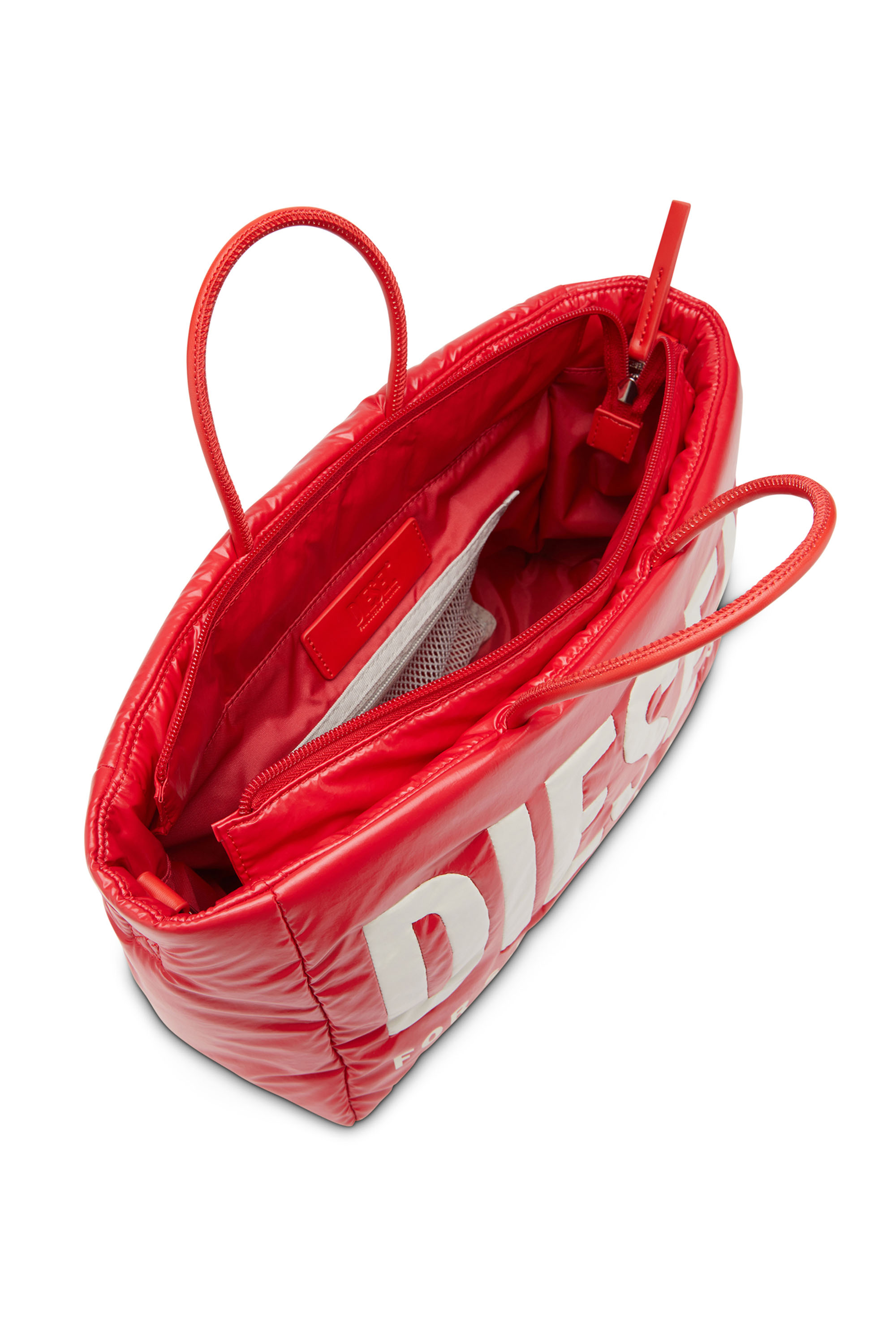 Diesel - PUFF DSL TOTE M X, Rot - Image 4