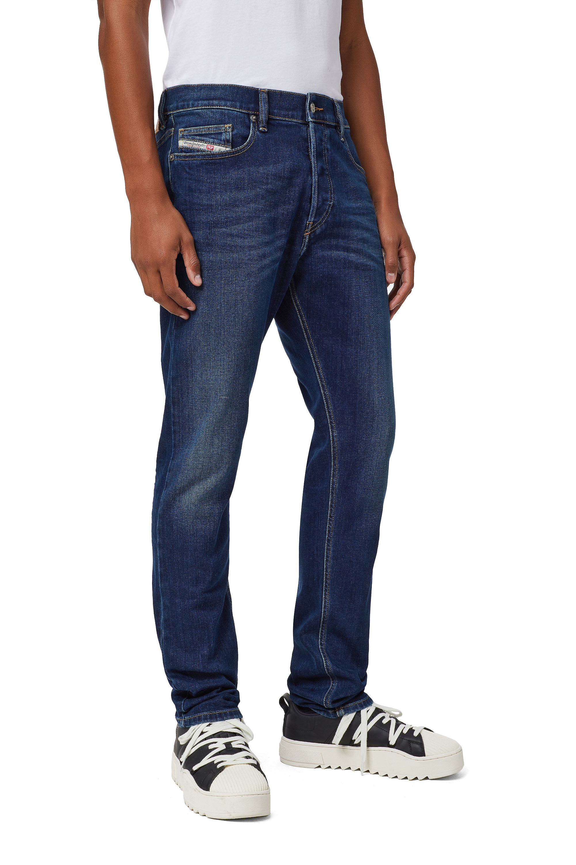 Diesel - D-Luster 009ML Slim Jeans, Blu Scuro - Image 4