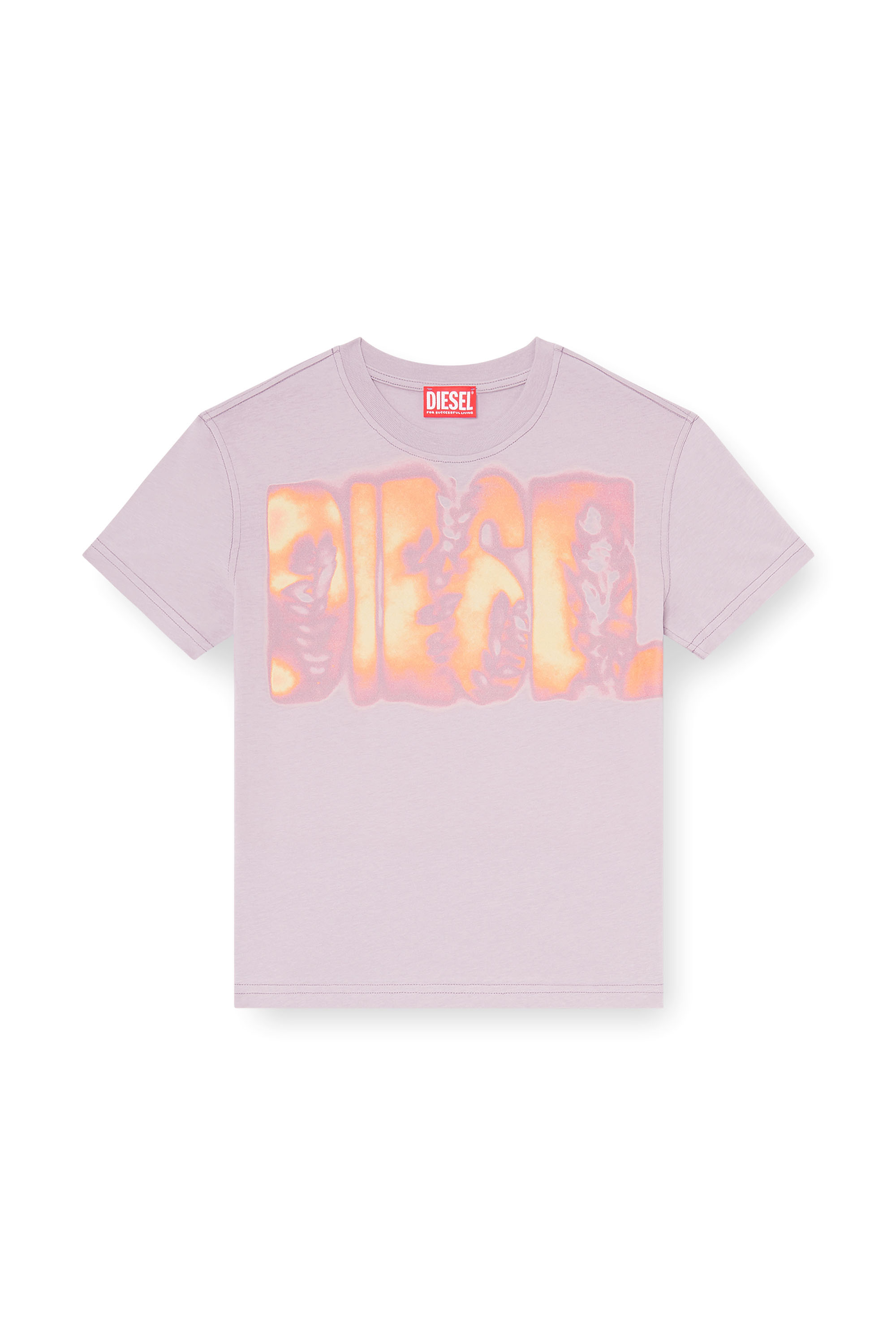 Diesel - T-ILA-AA3, T-shirt ajust&eacute;e en jersey avec imprim&eacute; graphique Femme in ToBeDefined - 2