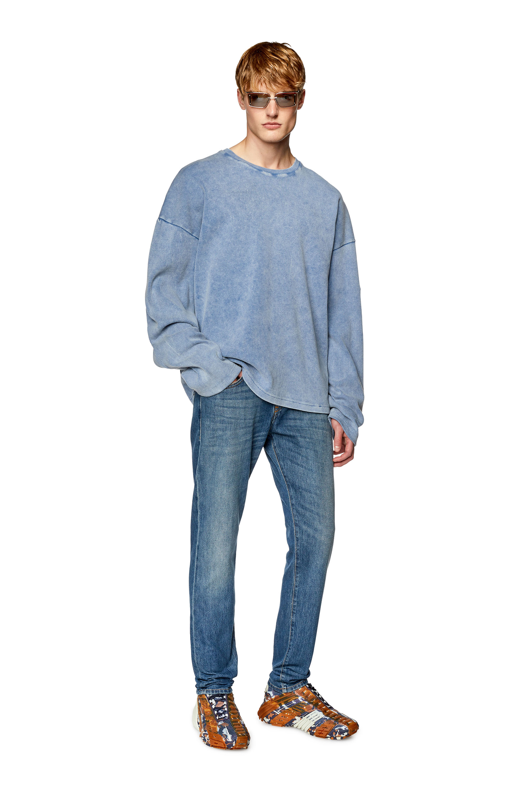 Diesel - Slim Jeans 2019 D-Strukt 09F88, Mittelblau - Image 4