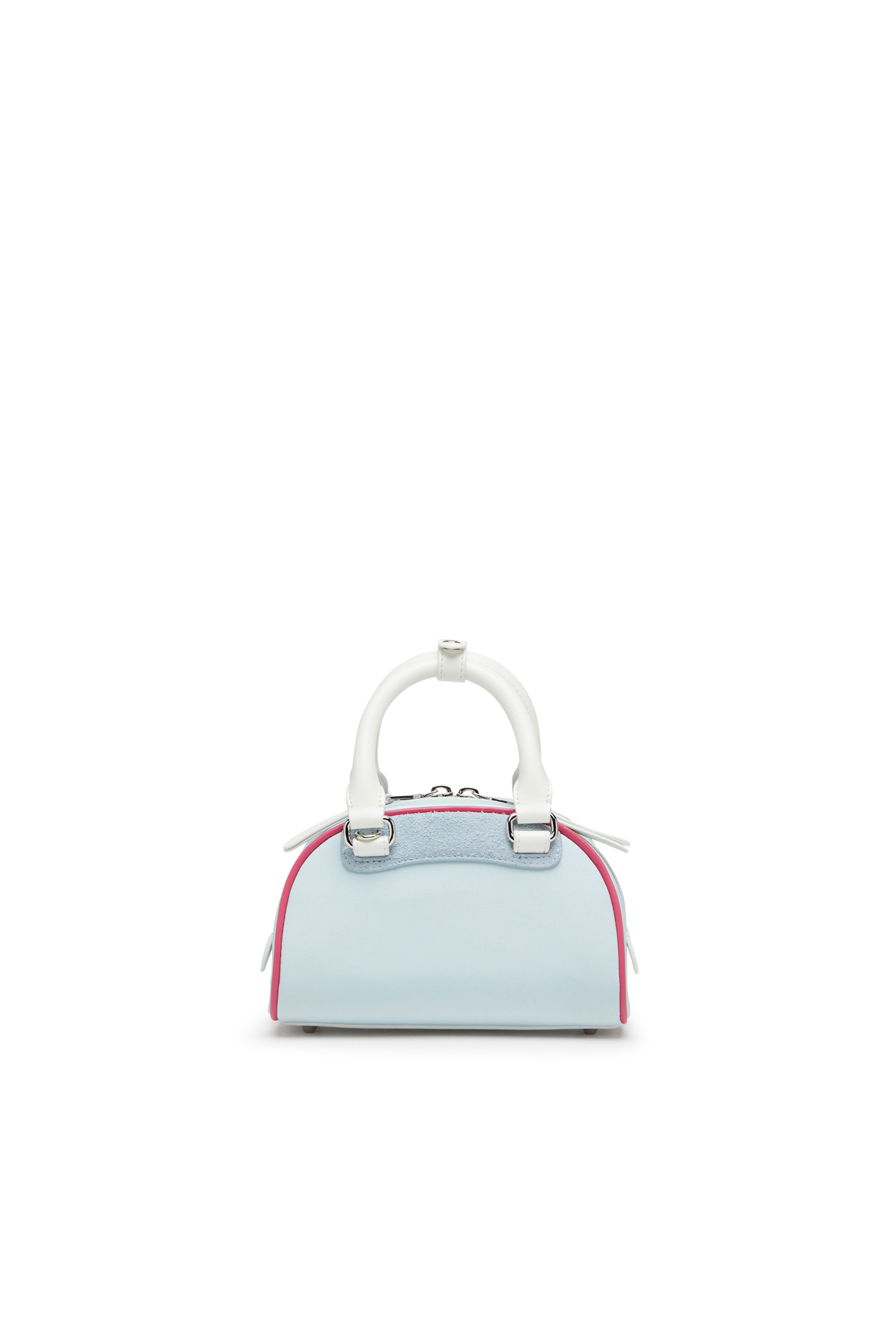 Diesel - 1DR DOME CROSSBODY, Damen 1DR Dome-Colourblock-Mini-Bowling-Tasche in Hellblau - 2