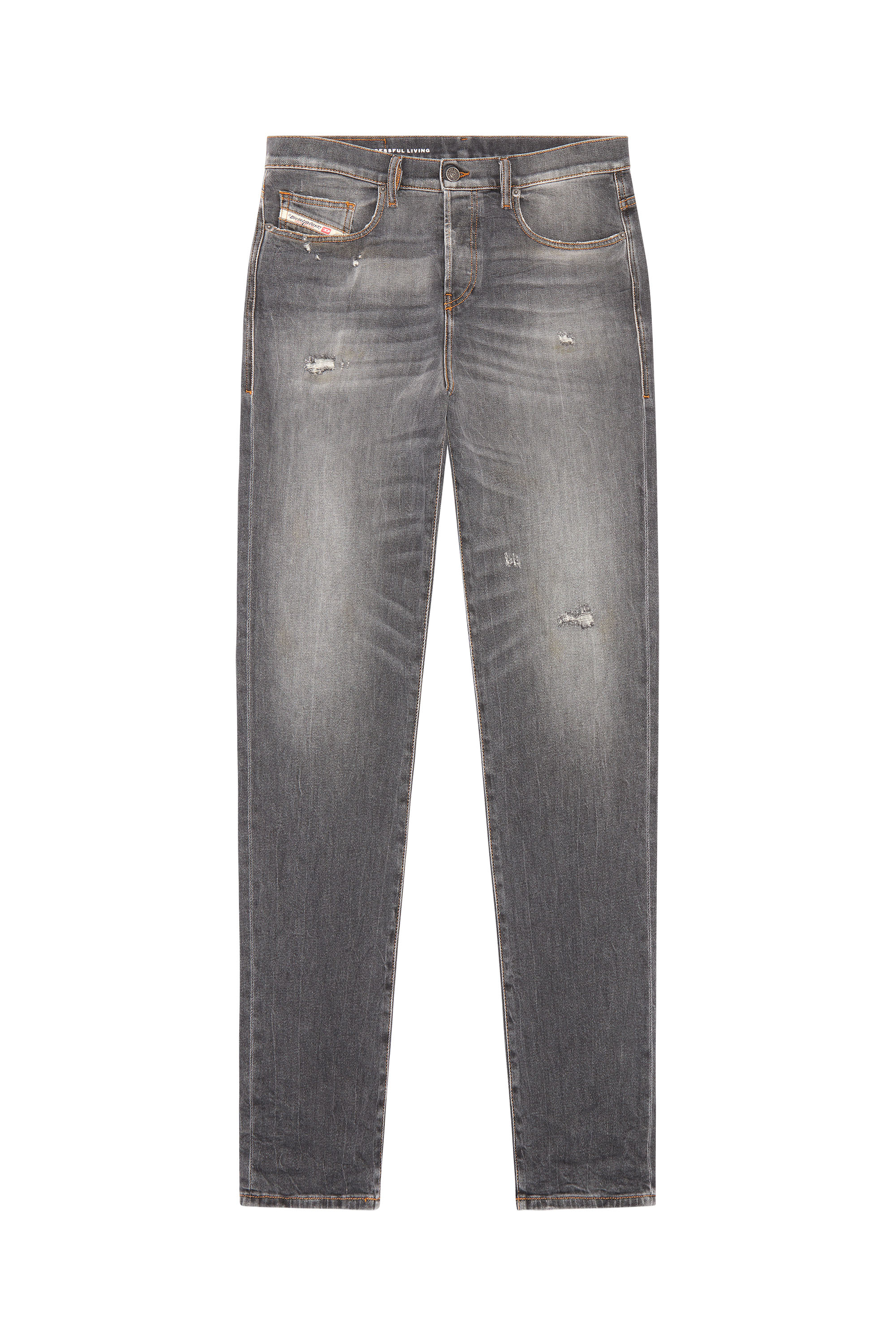 Diesel - Straight Jeans 2020 D-Viker 09G21, Noir/Gris foncé - Image 5