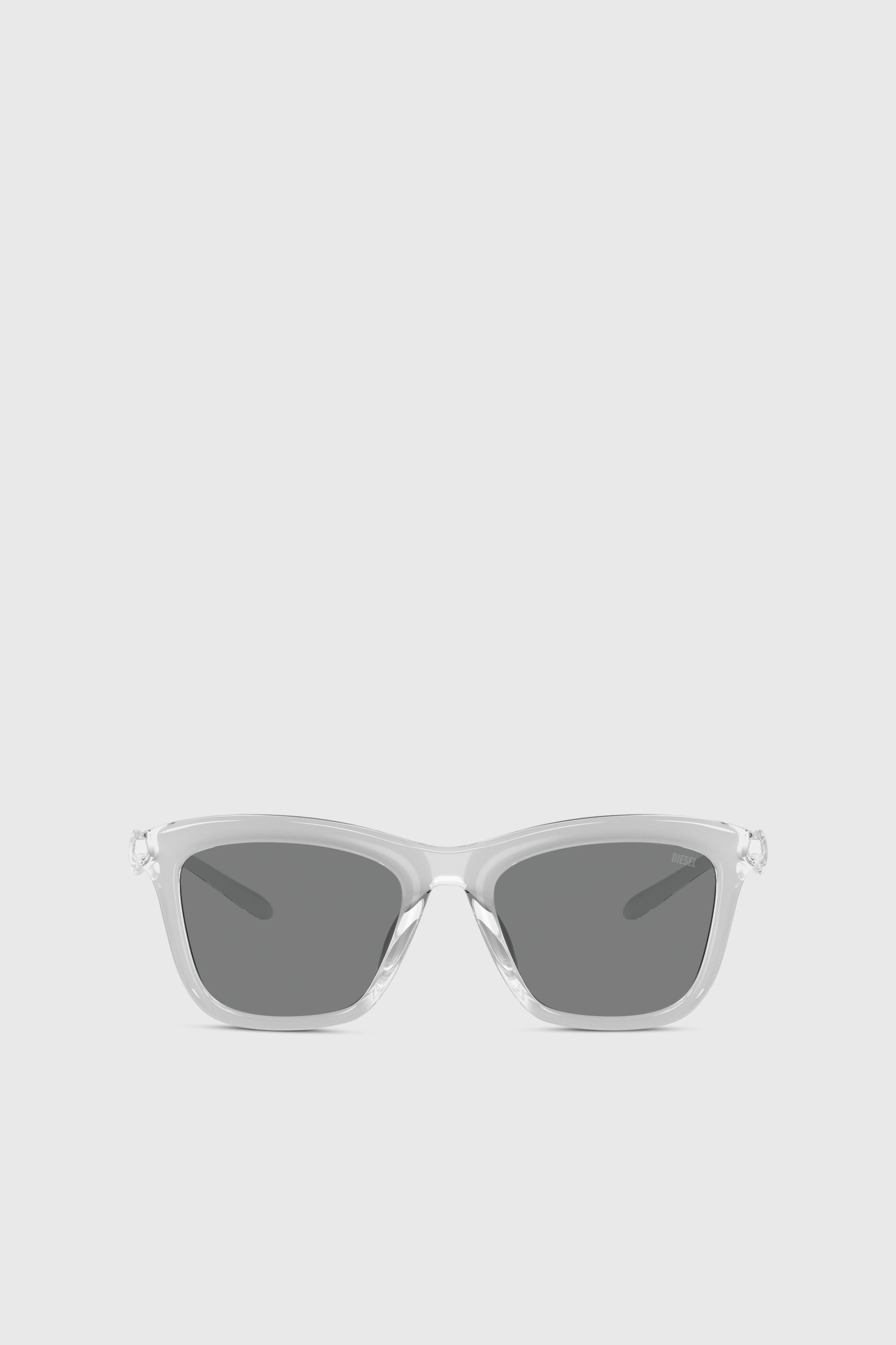 Diesel - 0DL3008U, Unisex Eckige Sonnenbrille in Grau - 1