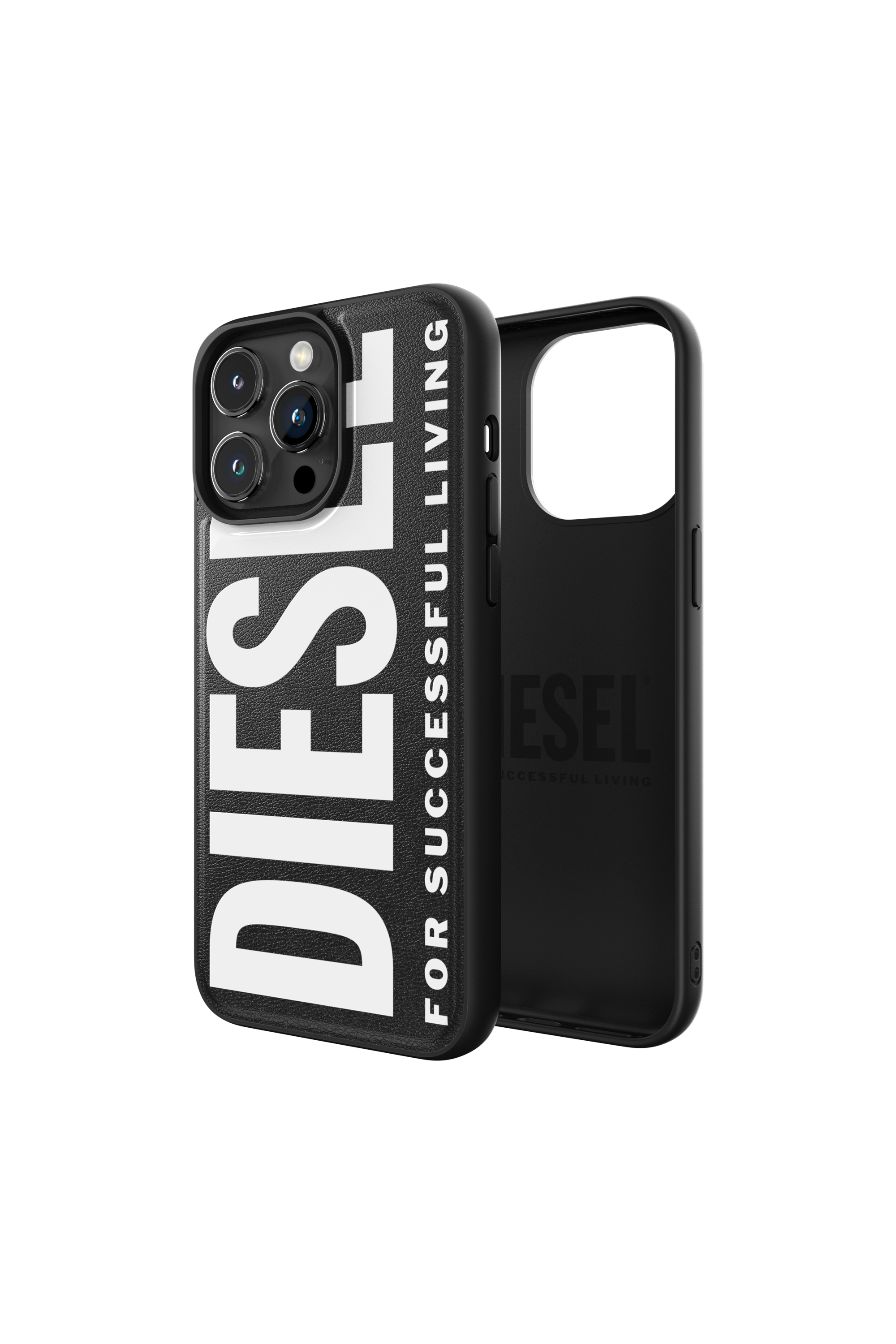 Diesel - 54168 MOULDED CASE, Unisex Cover sagomata iP15 Pro Max in Nero - Image 1