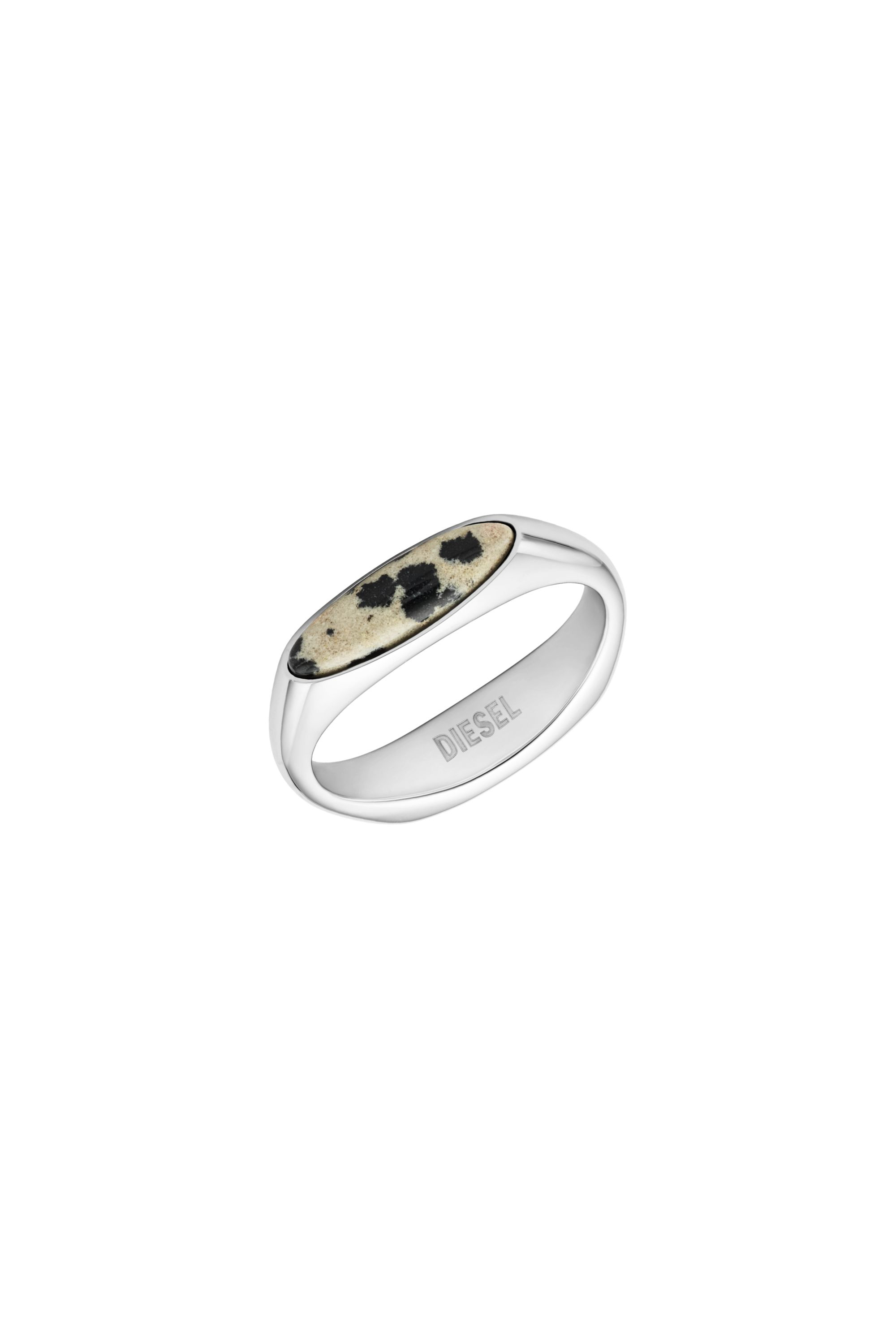 Diesel - DX167940 JEWELLERY, Anello chevalier in acciaio inossidabile Unisex in Argento - 2