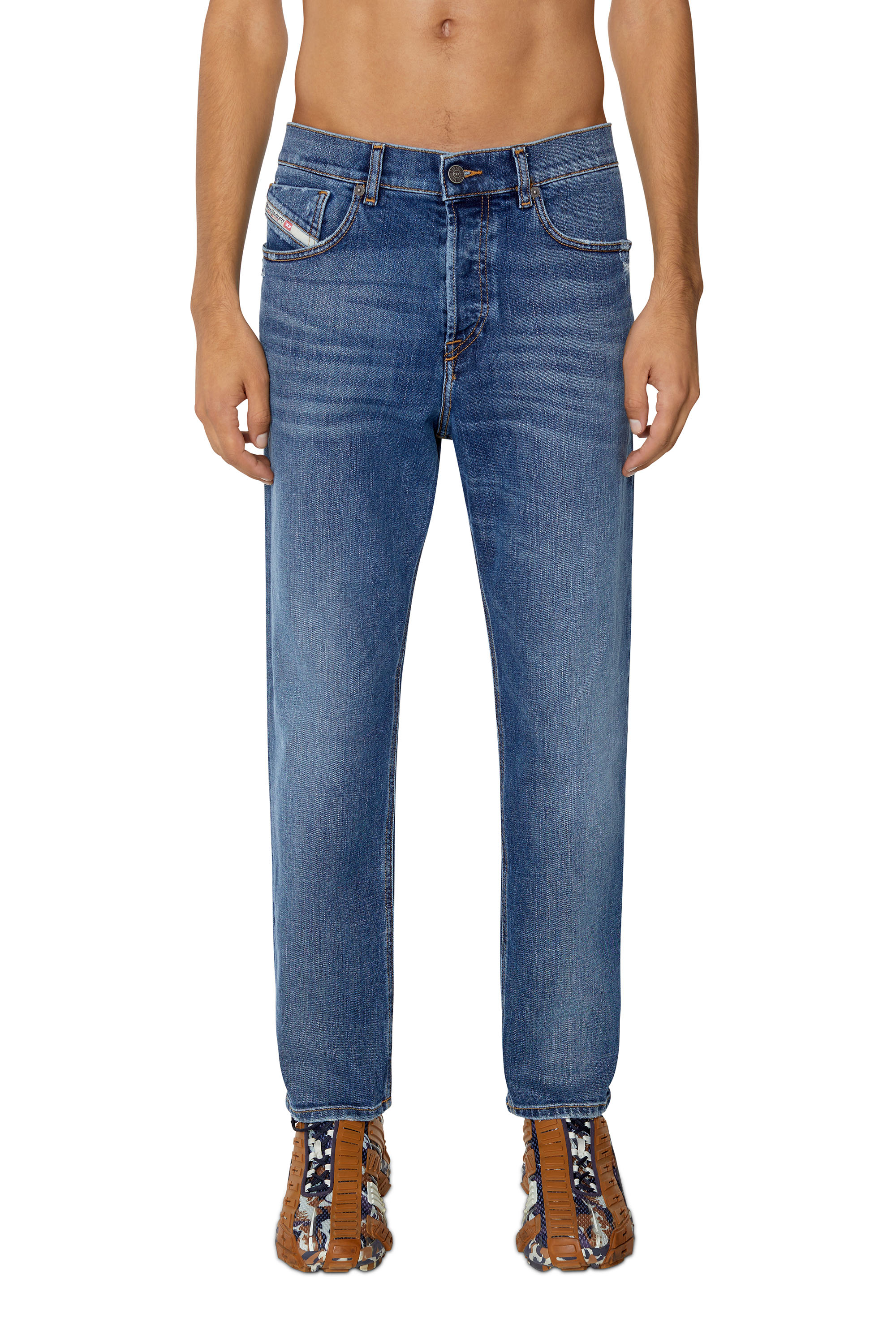 Diesel - 2005 D-FINING 09E44 Tapered Jeans, Blu medio - Image 1