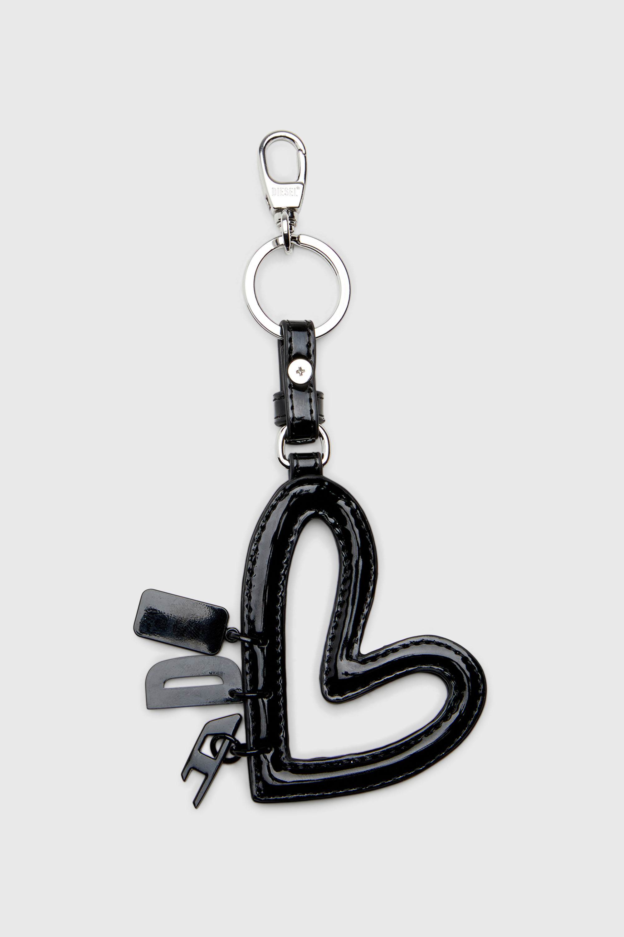Diesel - MULTI II, Breloque en forme de c&oelig;ur avec finition brillante Femme in Noir - 2